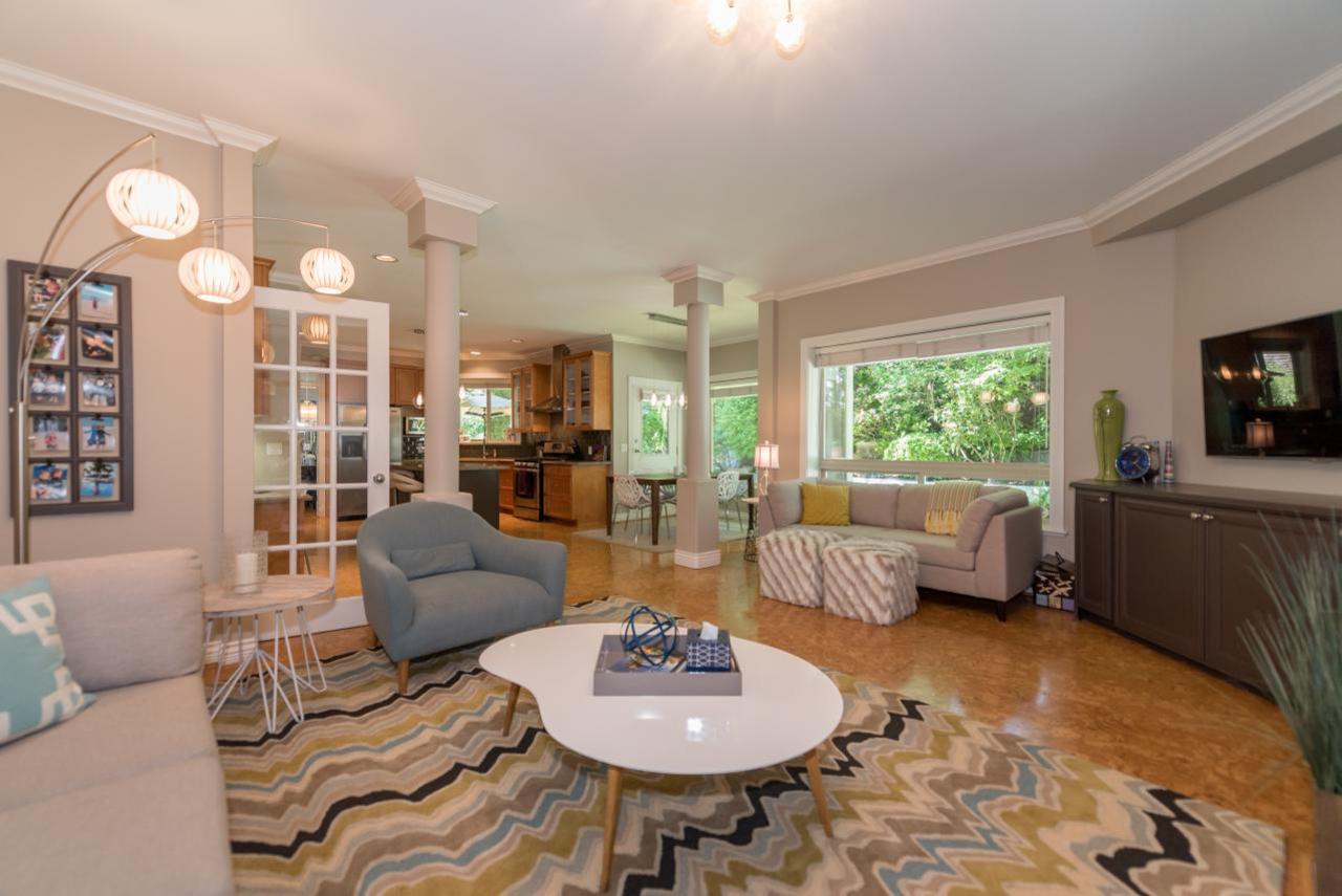 Family Room at 3303 Huntleigh Court, Windsor Park NV, North Vancouver
