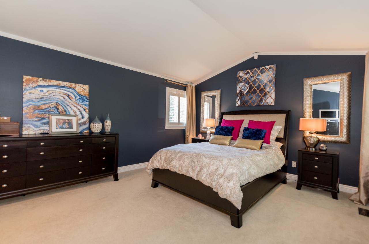 Master Bedroom at 3303 Huntleigh Court, Windsor Park NV, North Vancouver