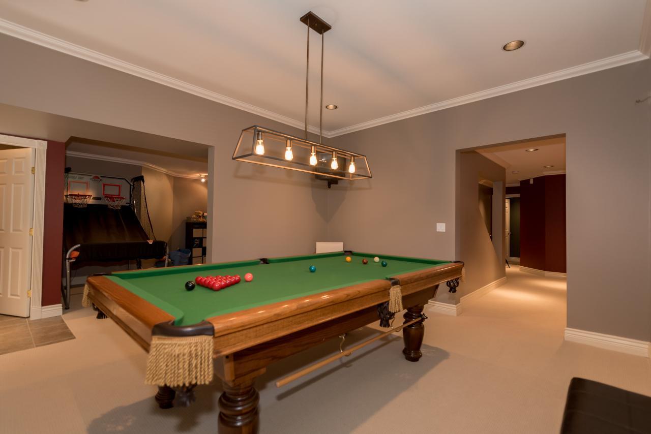 Games Room at 3303 Huntleigh Court, Windsor Park NV, North Vancouver