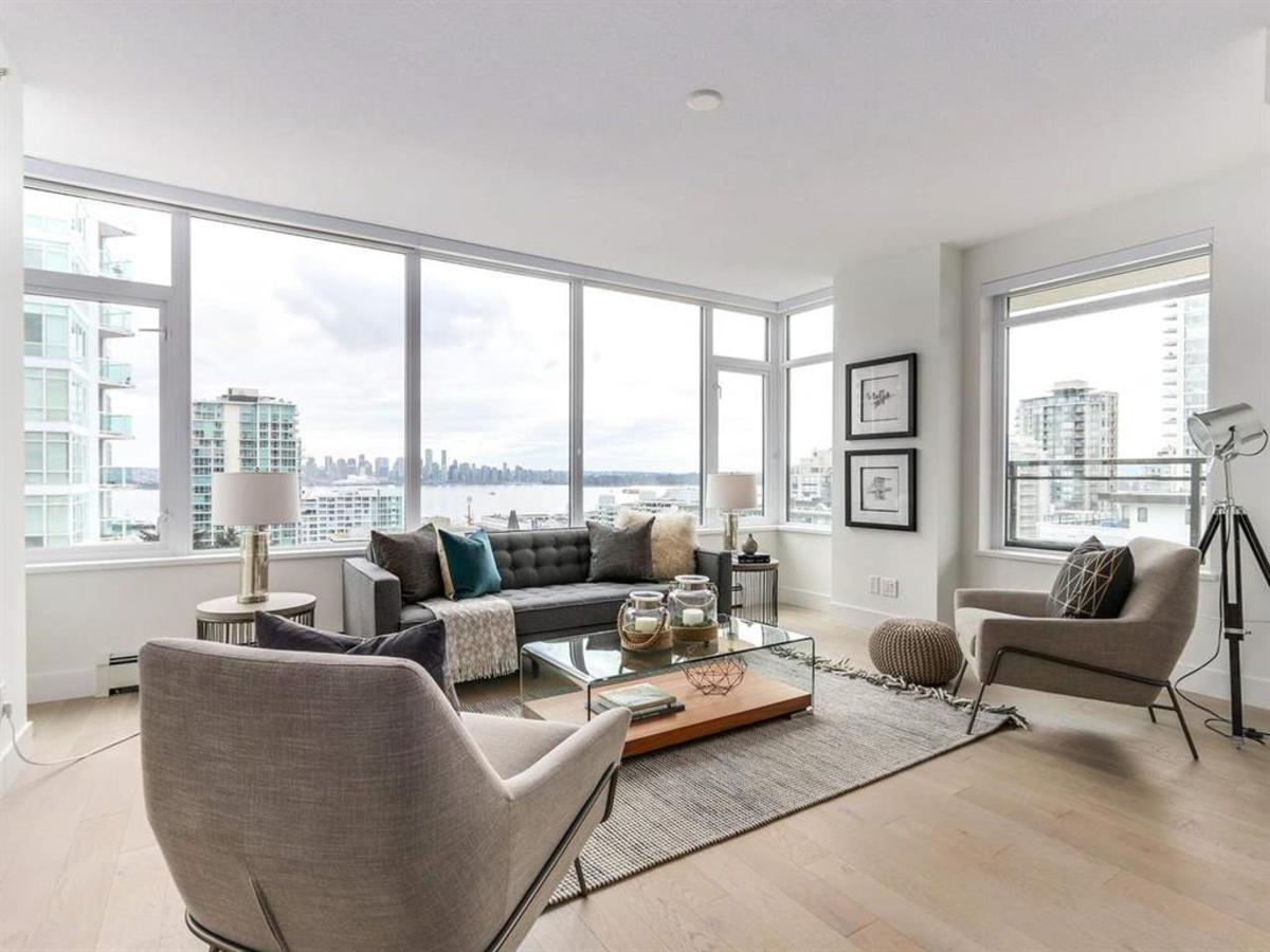 601-131-east-3rd-st-living-room at 601 - 131 E 3rd Street, Lower Lonsdale, North Vancouver