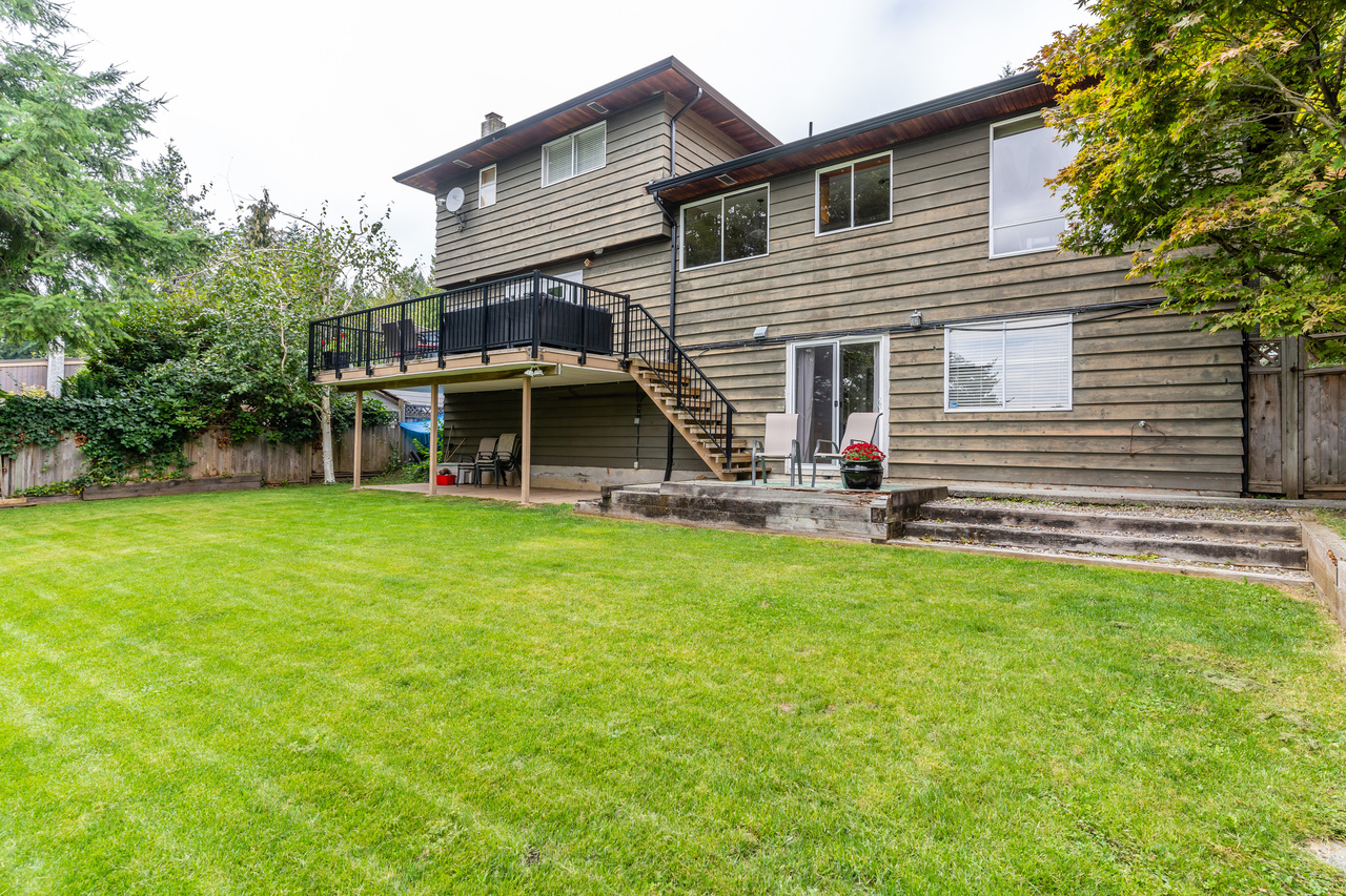 575-e-braemar-rd-rear-view at 575 East Braemar Road, Braemar, North Vancouver