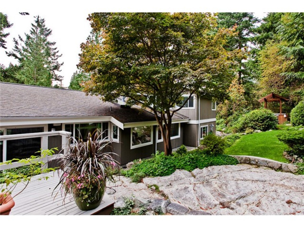 4643 Caulfeild Dr Rear View at 4643 Caulfeild Drive, Caulfeild, West Vancouver