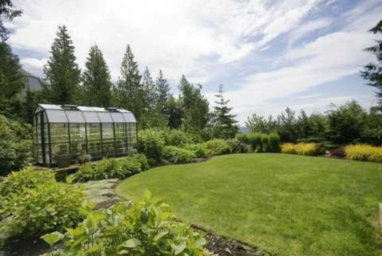 190 Mountain Dr Rear Yard at 190 Mountain Drive, Lions Bay, West Vancouver