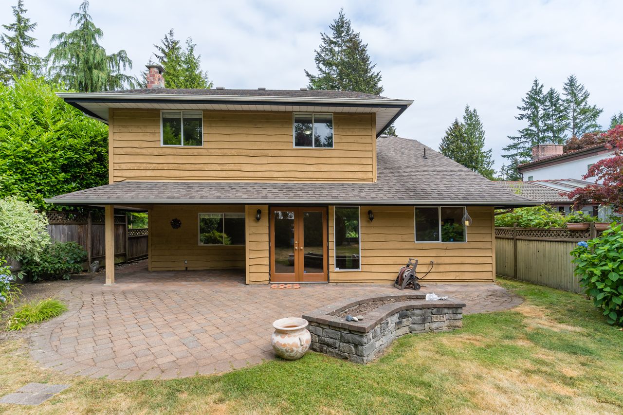 3827-lewister-ave-rear-view at 3827 Lewister Road, Edgemont, North Vancouver