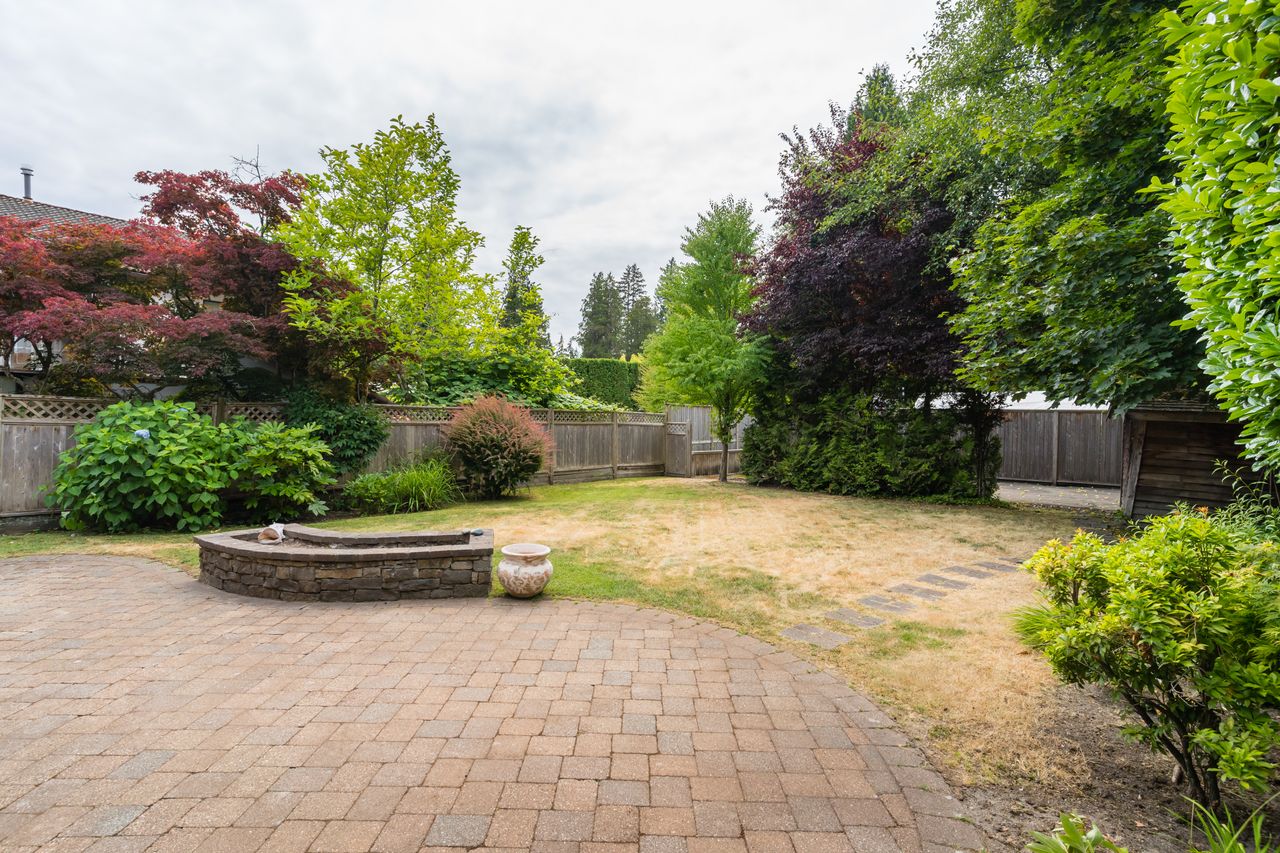 3827-lewister-ave-rear-yard at 3827 Lewister Road, Edgemont, North Vancouver