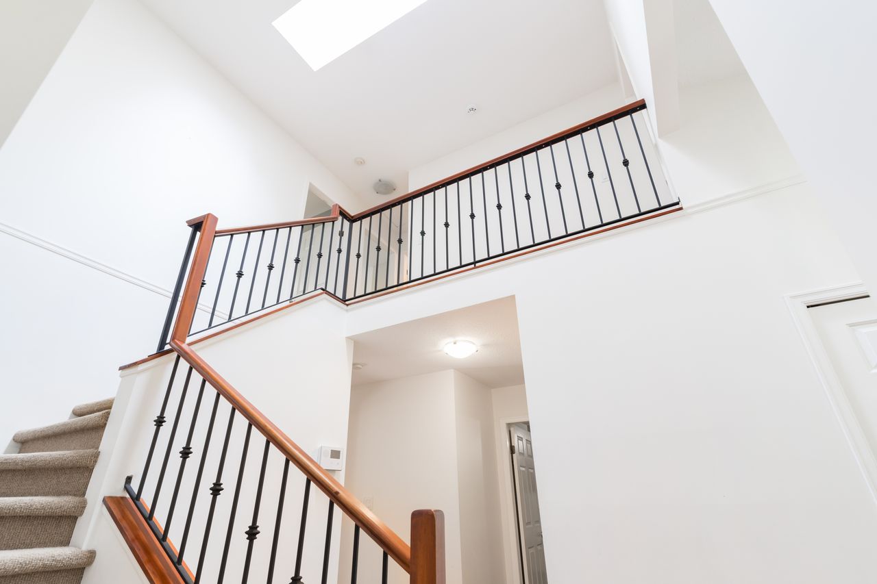3827-lewister-ave-stairwell at 3827 Lewister Road, Edgemont, North Vancouver