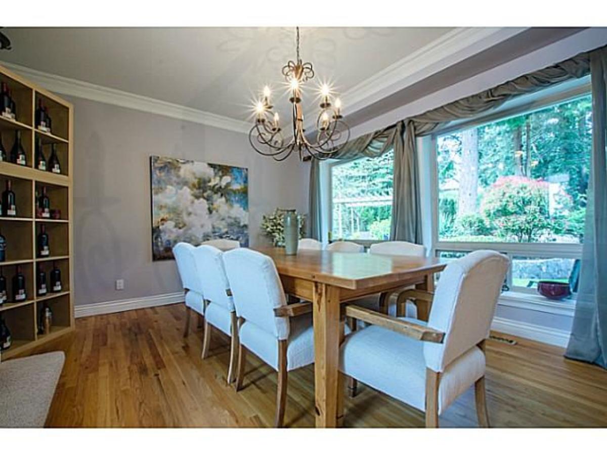 3303 Huntleigh Crt. Dining at 3303 Huntleigh Court, Windsor Park NV, North Vancouver