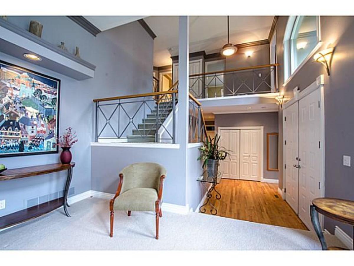3303 Huntleigh Crt. Entry & Stairs at 3303 Huntleigh Court, Windsor Park NV, North Vancouver