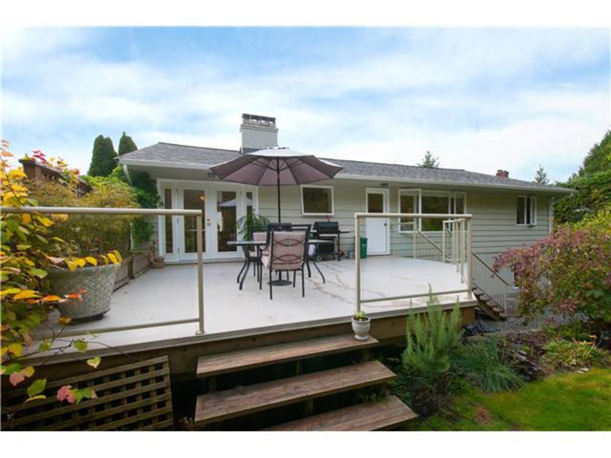 4095 Ripple Rd Rear Deck at 4095 Ripple Road, Bayridge, West Vancouver