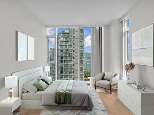 staged-1 at 1905 - 1211 Melville Street, Coal Harbour, Vancouver West