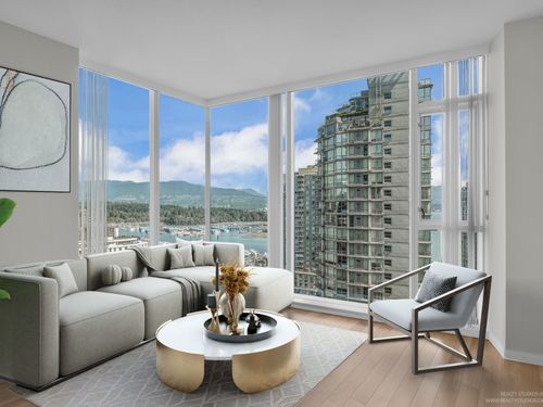 staged-4 at 1905 - 1211 Melville Street, Coal Harbour, Vancouver West