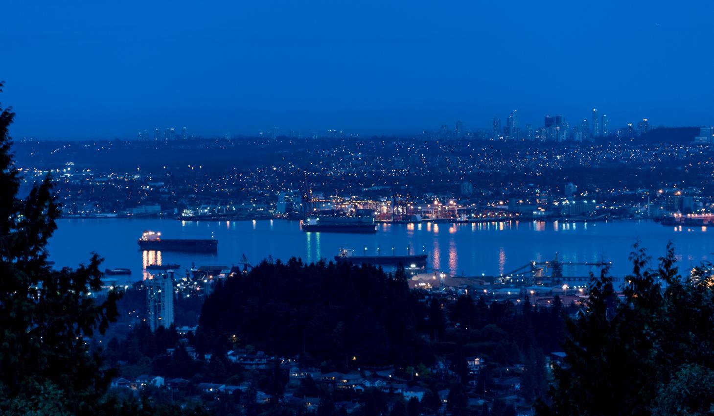 Night View at 1380 Cammeray Road, Chartwell, West Vancouver