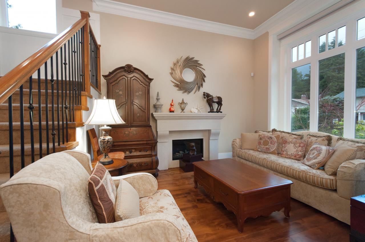 Living Room at 683 Sylvan Avenue, Canyon Heights NV, North Vancouver