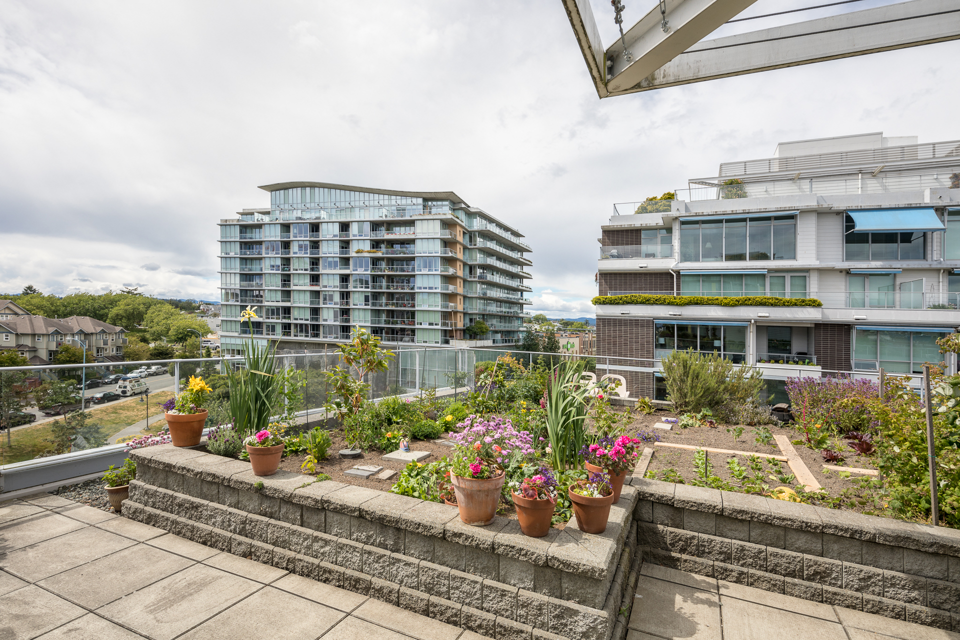 Rooftop Patio at 304 - 391 Tyee Road, Victoria West