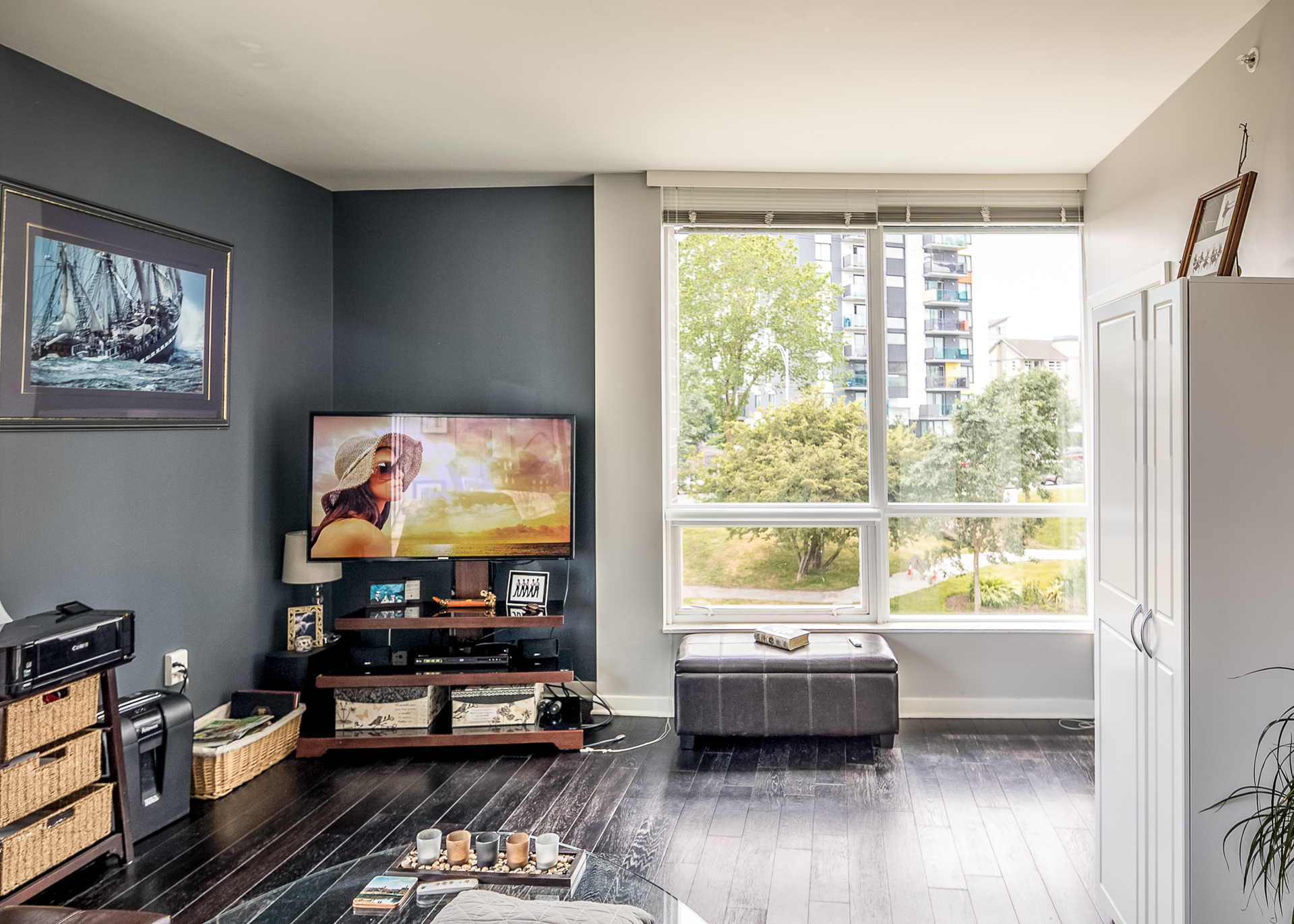 Living Room at 304 - 391 Tyee Road, Victoria West
