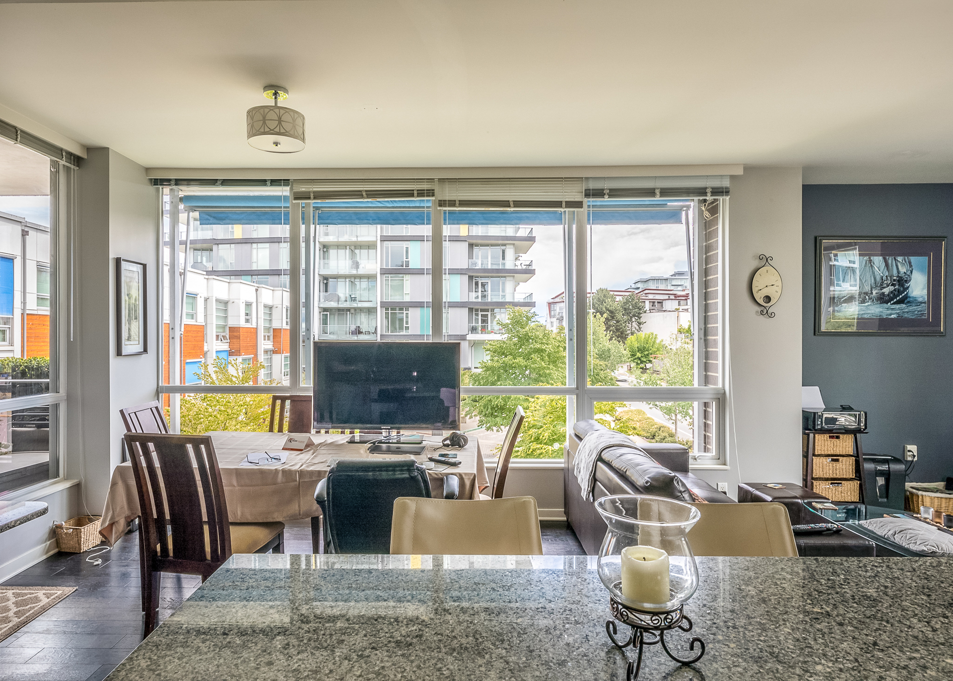 Living room at 304 - 391 Tyee Road, Victoria West