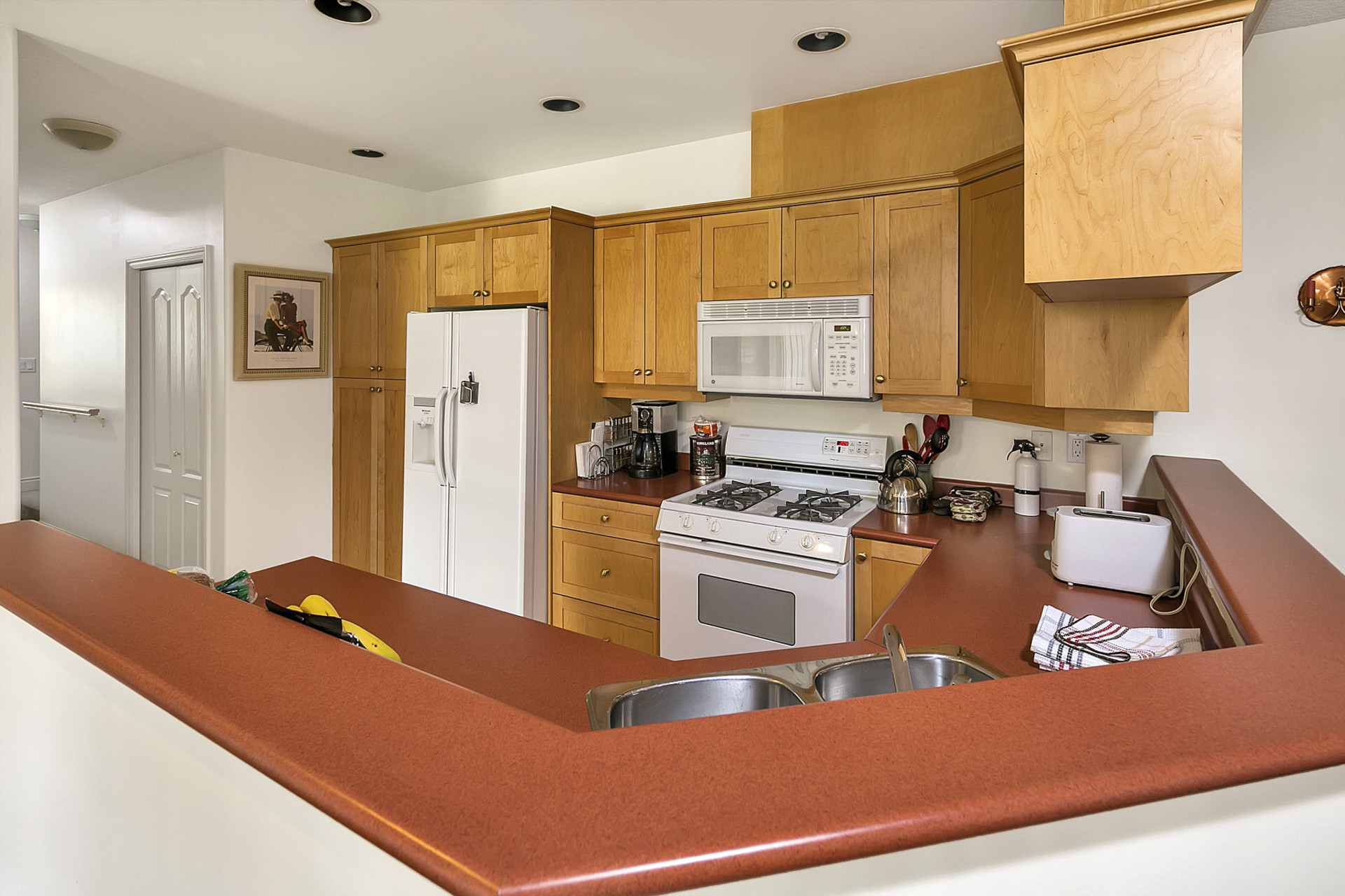 Open Concept Kitchen at 55 Dock Street, James Bay, Victoria