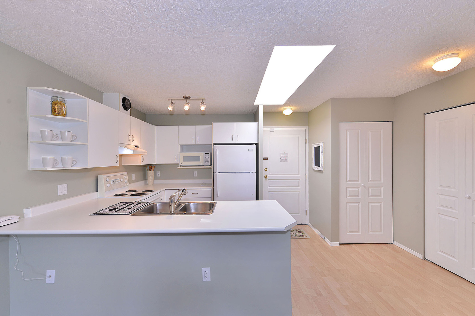 Kitchen at 304 - 3180 Albina Street, Tillicum, Saanich West