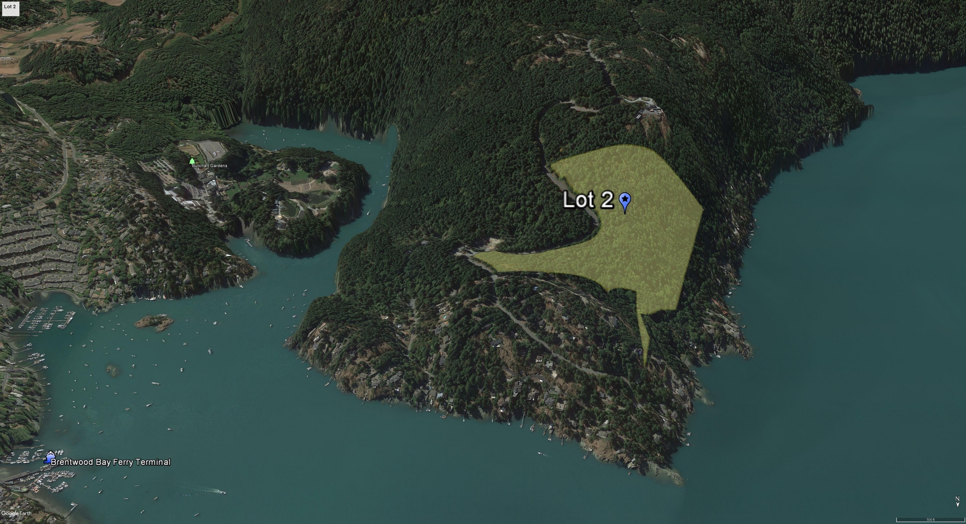 Overhead View at Lot 2 Willis Point Road, Central Saanich Overhead View at Lot 2 Willis Point Road, Central Saanich
