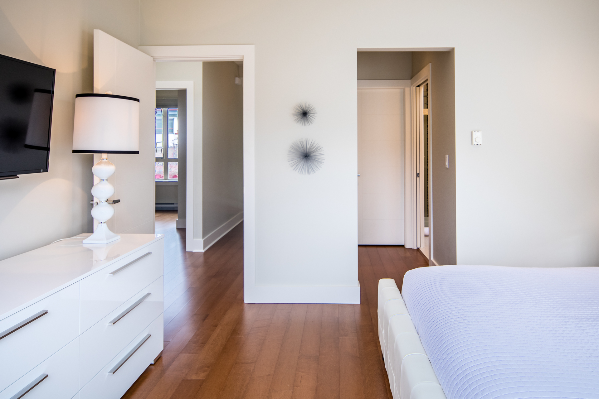 Stylish master bedroom at 9704 Fifth Street, Sidney