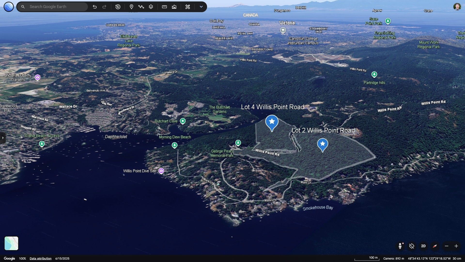  at Lot 2 & 4 Willis Point Road, Willis Point, Central Saanich