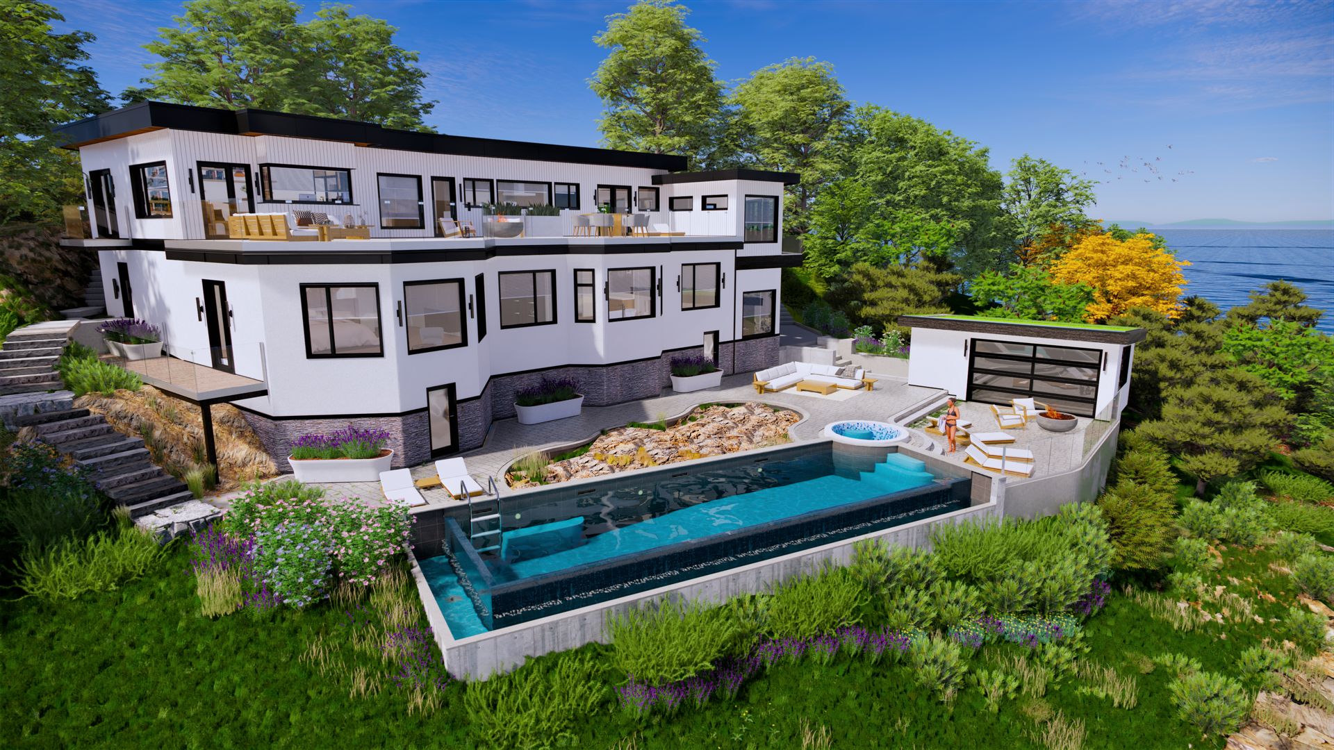 Concept Rendering at 4351 Gordon Head Road, Arbutus, Saanich East
