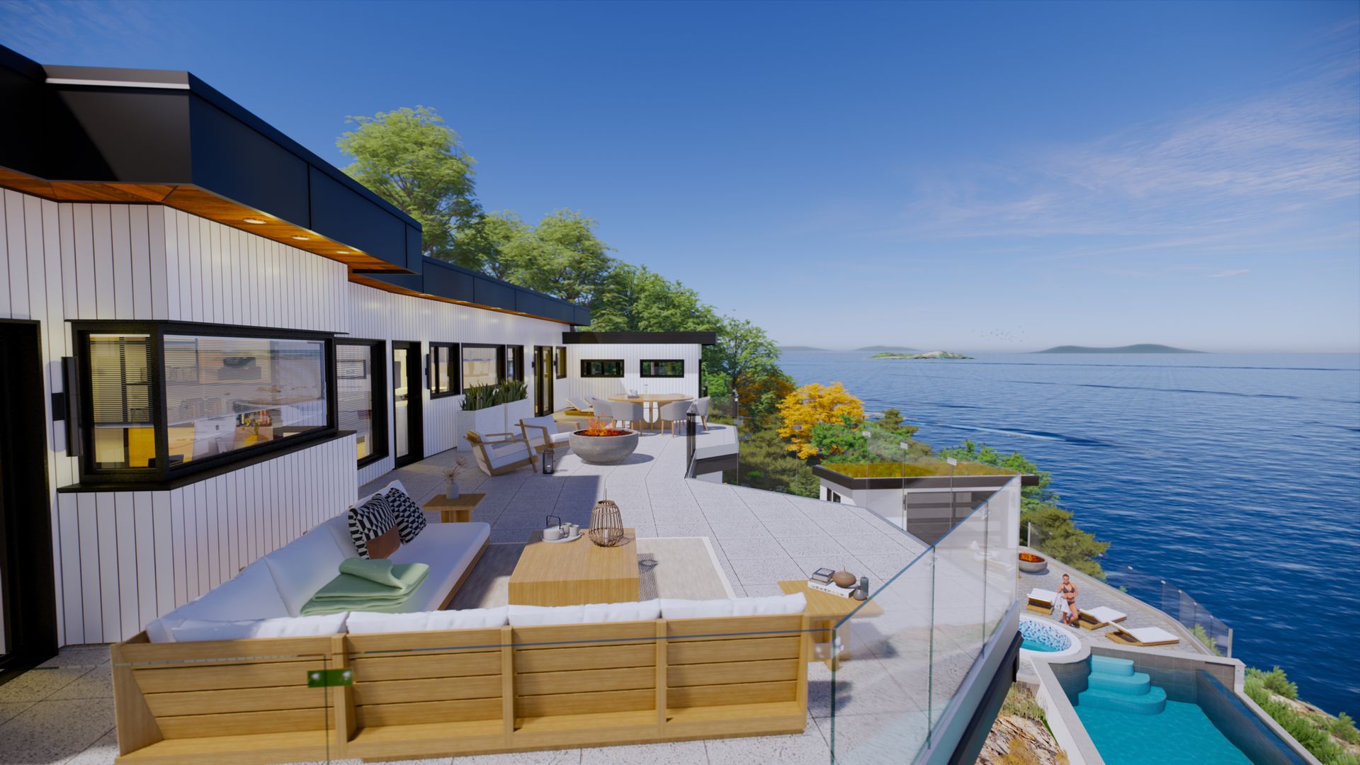 Concept Rendering at 4351 Gordon Head Road, Arbutus, Saanich East