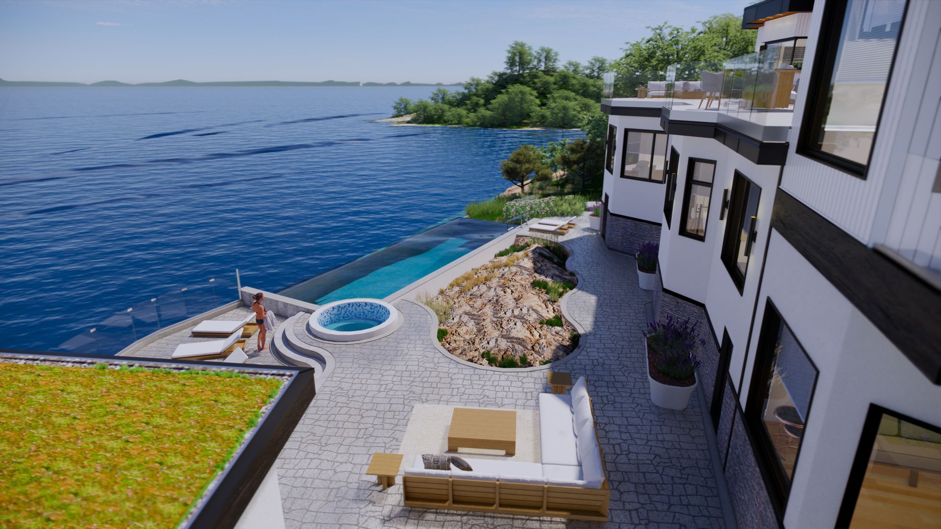 Concept Rendering at 4351 Gordon Head Road, Arbutus, Saanich East