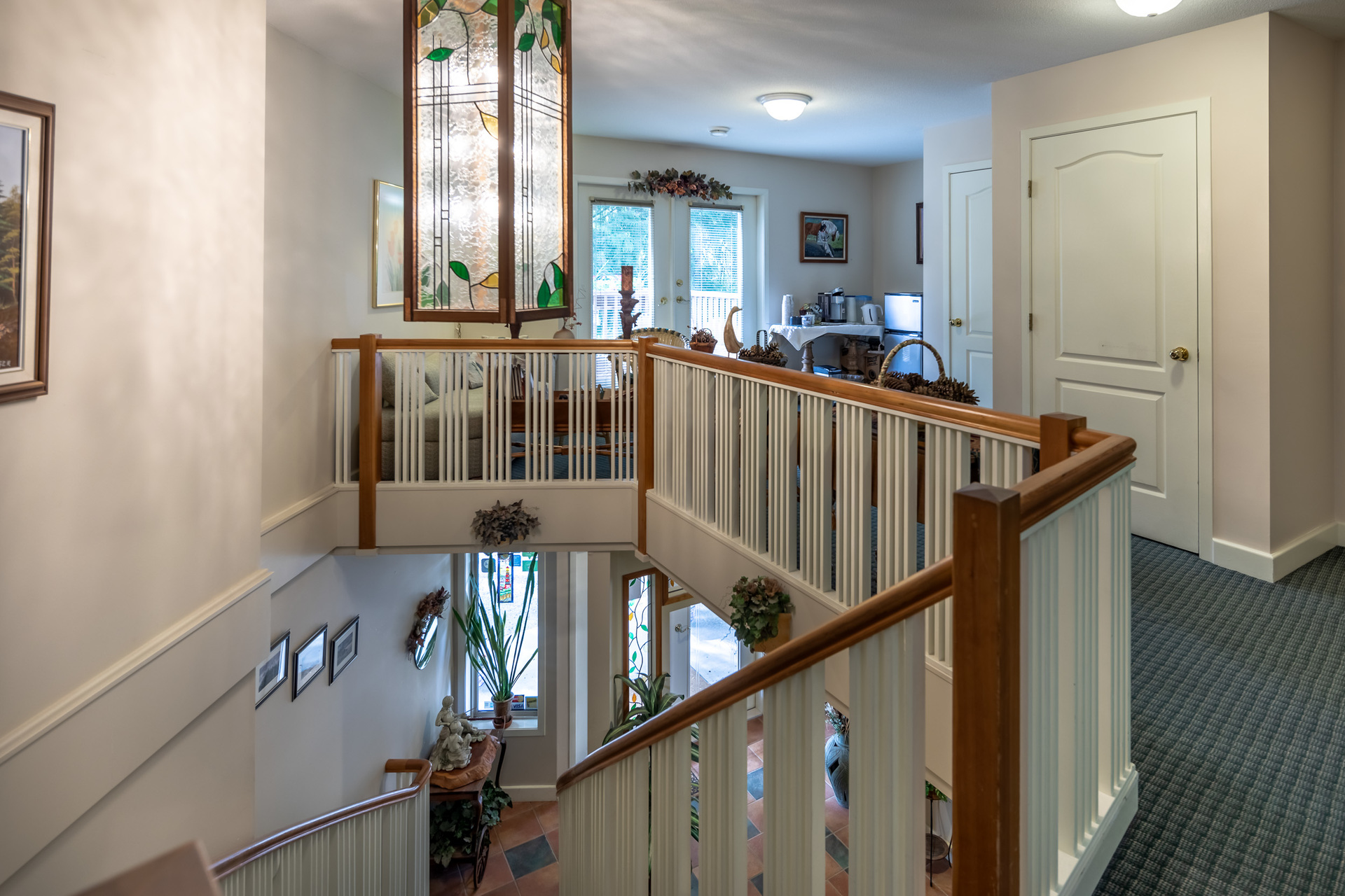 Stairs To Suites at 5895 River Road, Port Alberni, Vancouver Island Stairs To Suites at 5895 River Road, Port Alberni, Vancouver Island