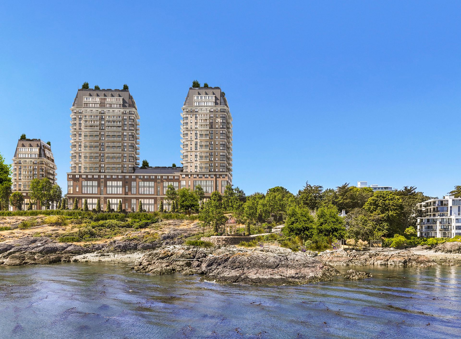 *Development concept rendering only* at 1069 & 1101 Beach Drive, South Oak Bay, Oak Bay *Development concept rendering only* at 1069 & 1101 Beach Drive, South Oak Bay, Oak Bay