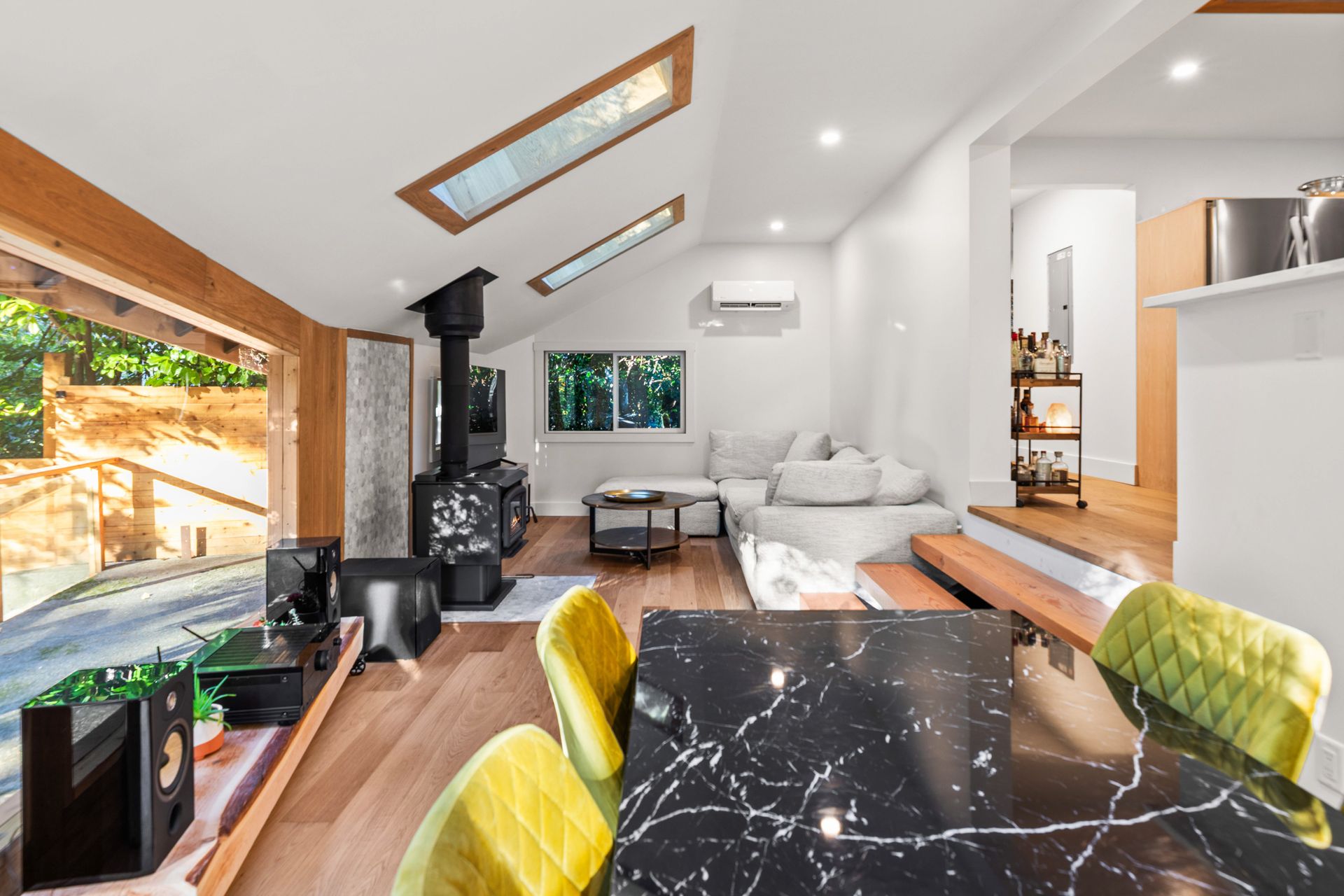 Open concept living/dining area at 1709 Falcon Heights Road, Goldstream, Langford