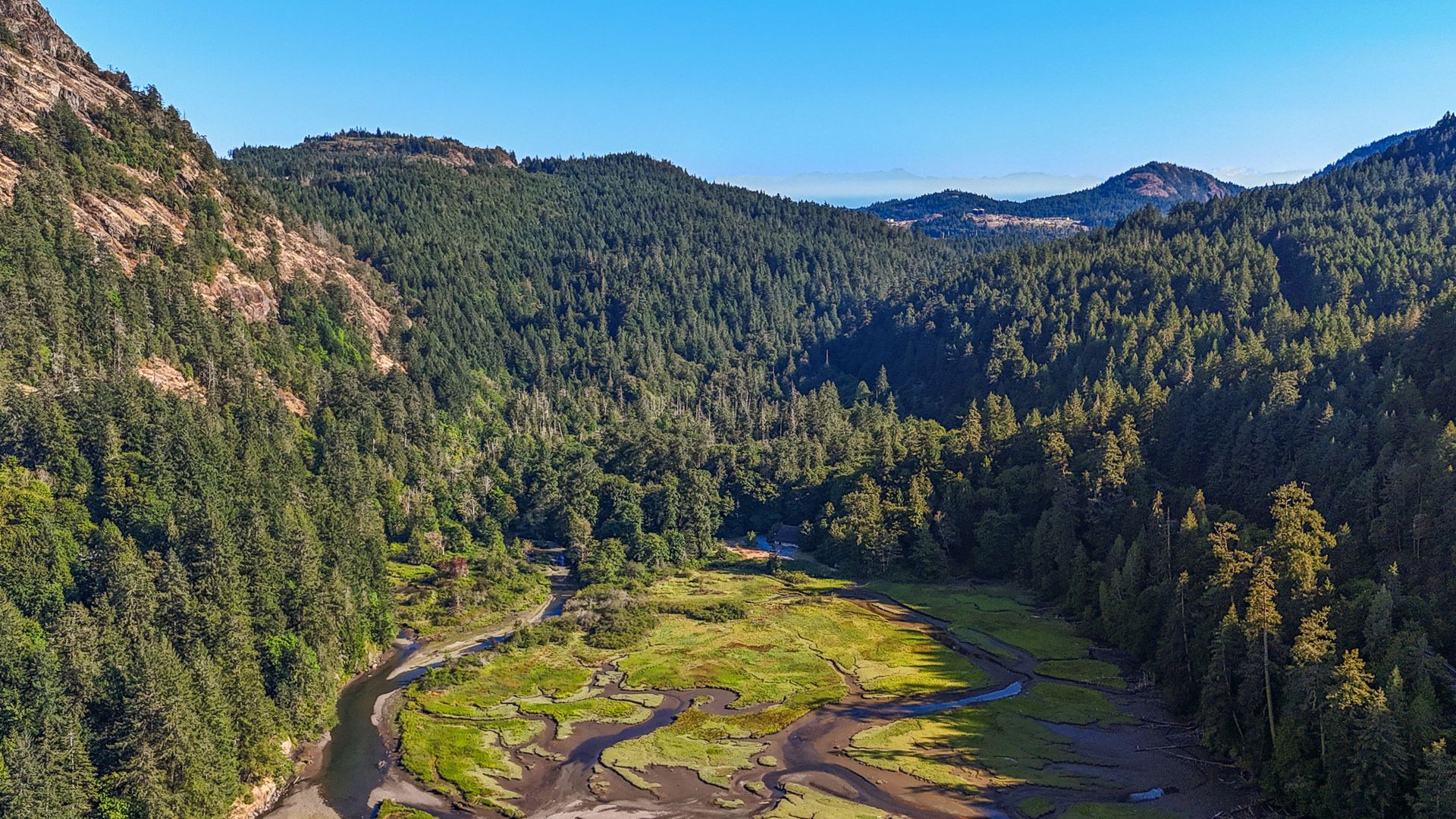 The estuary in the afternoon at 1709 Falcon Heights Road, Goldstream, Langford