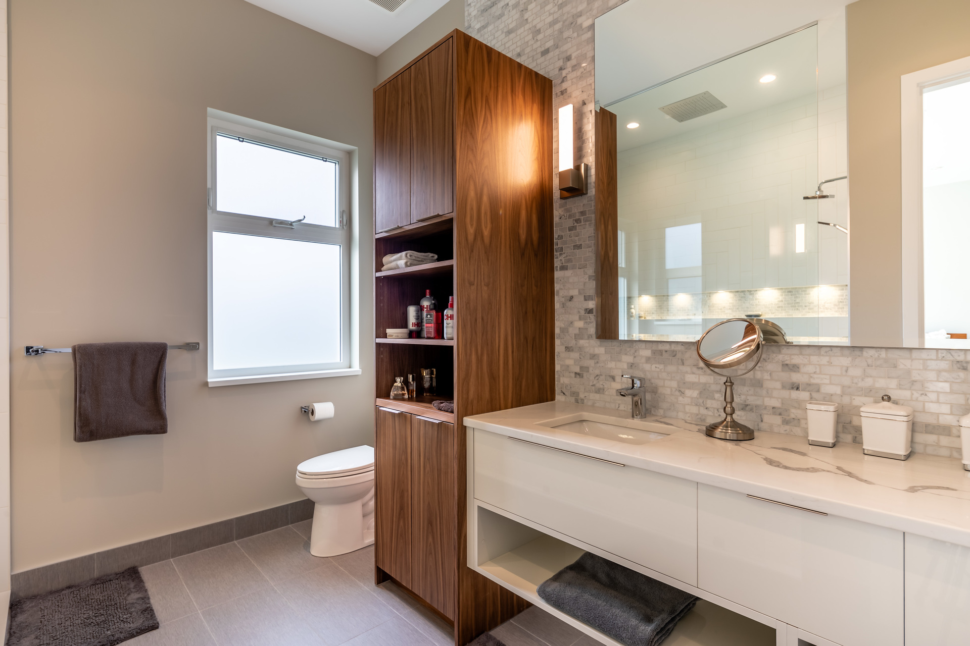 Four-Piece Ensuite Guest Bathroom at 5100 & 5101 Jagtar's Way, Prospect Lake, Saanich West Four-Piece Ensuite Guest Bathroom at 5100 & 5101 Jagtar's Way, Prospect Lake, Saanich West