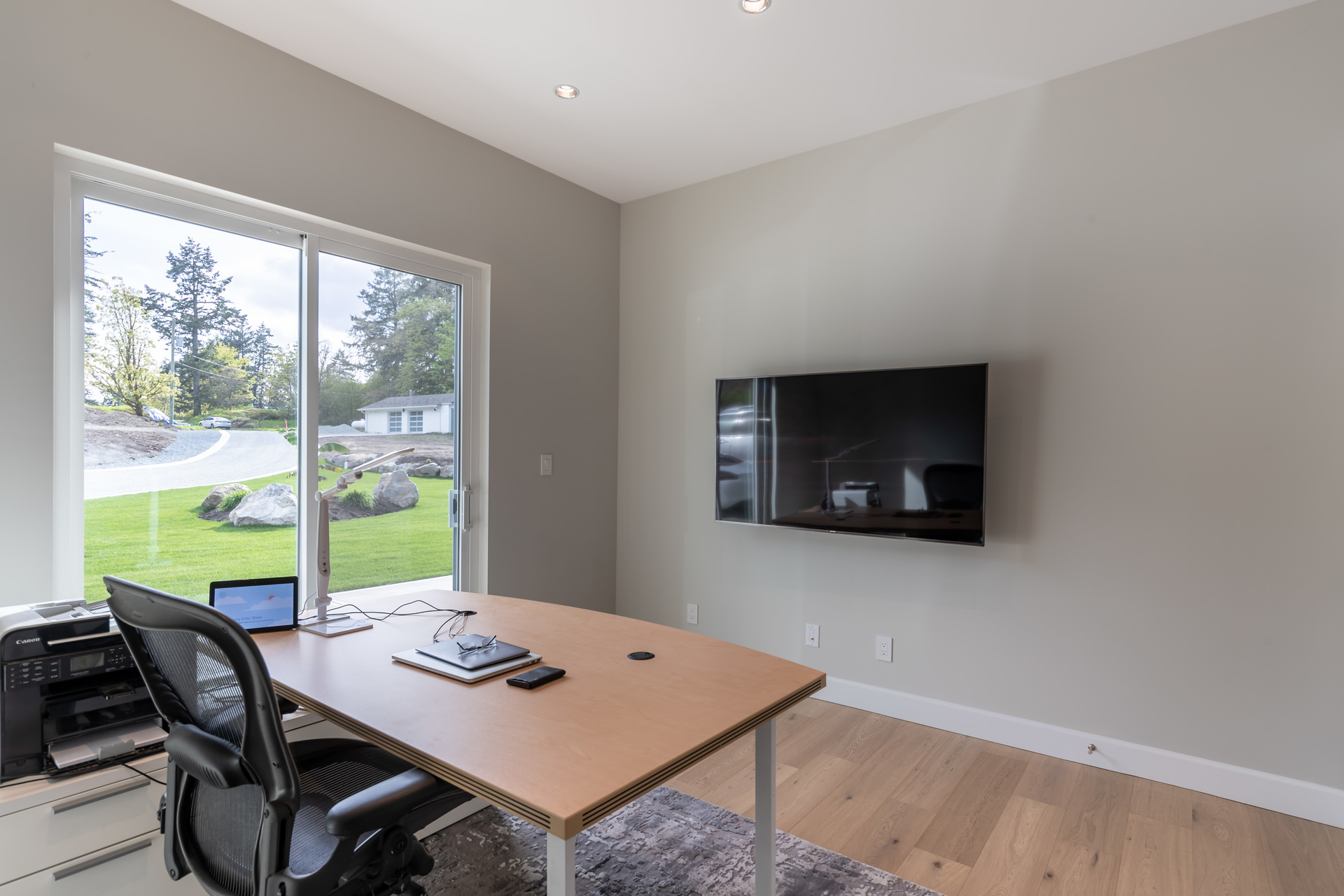 Front Office With Sliding Door Walkout at 5100 & 5101 Jagtar's Way, Prospect Lake, Saanich West Front Office With Sliding Door Walkout at 5100 & 5101 Jagtar's Way, Prospect Lake, Saanich West