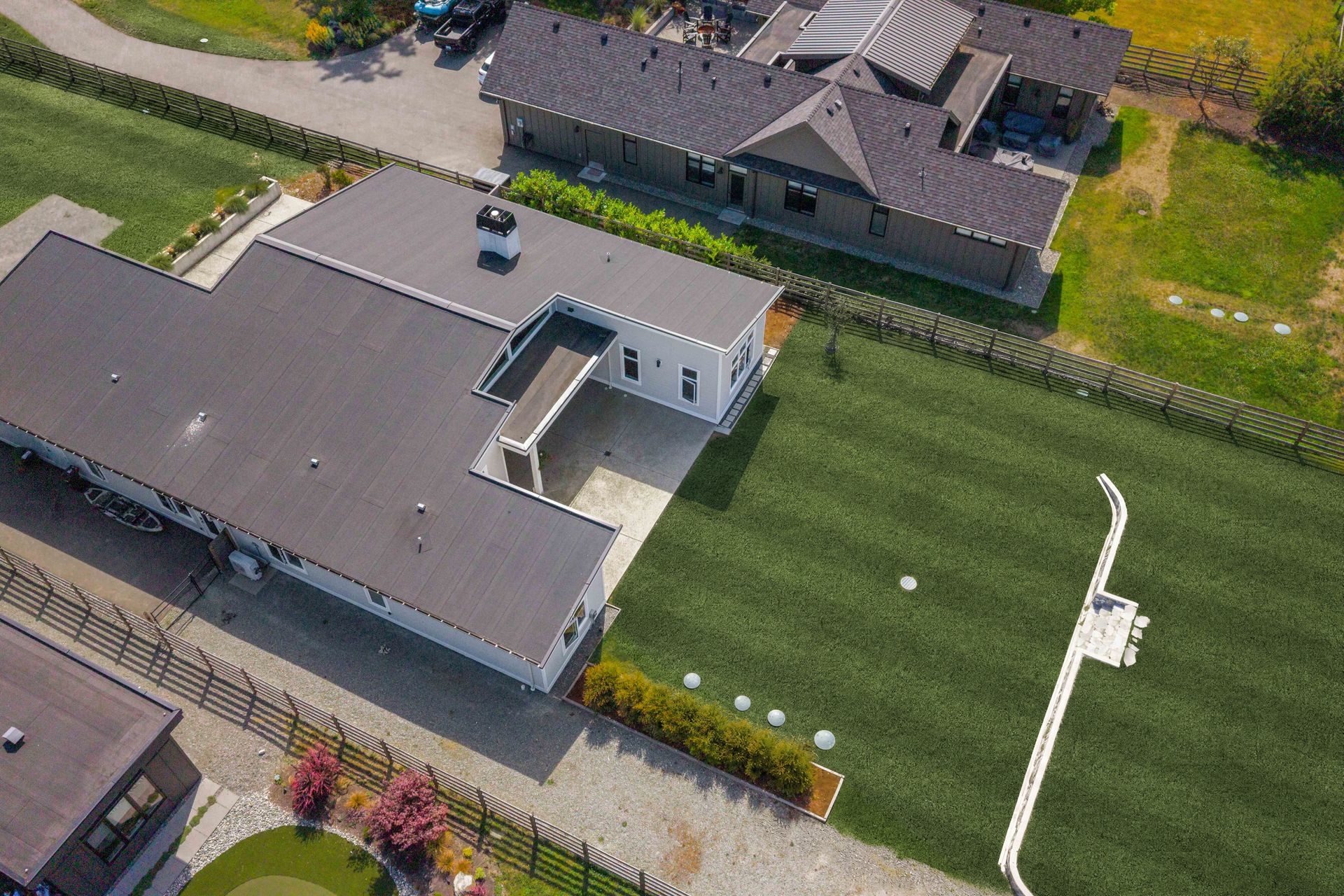 Large yard at 846 Birch Road, Deep Cove, North Saanich
