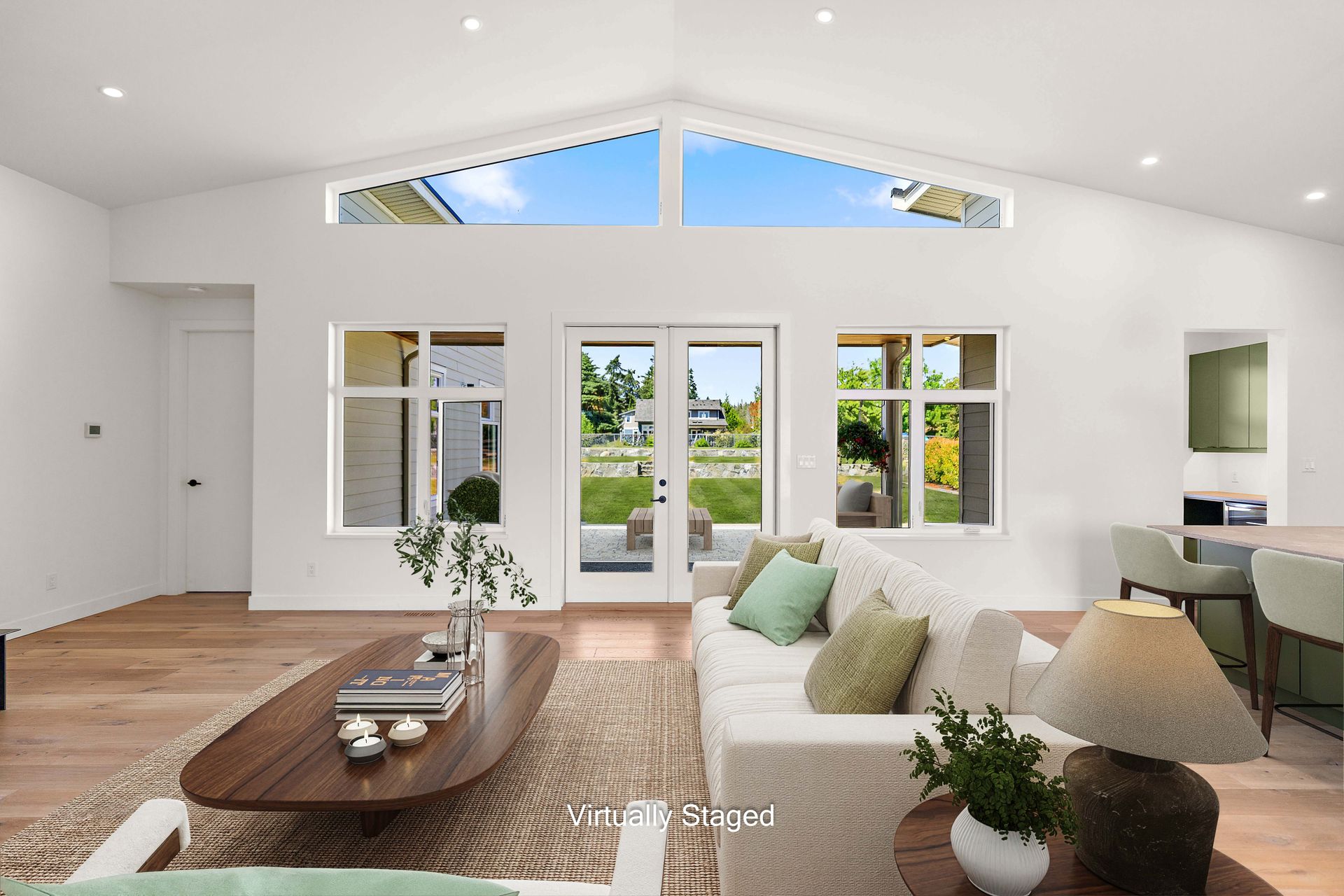Bright, open living spaces at 846 Birch Road, Deep Cove, North Saanich