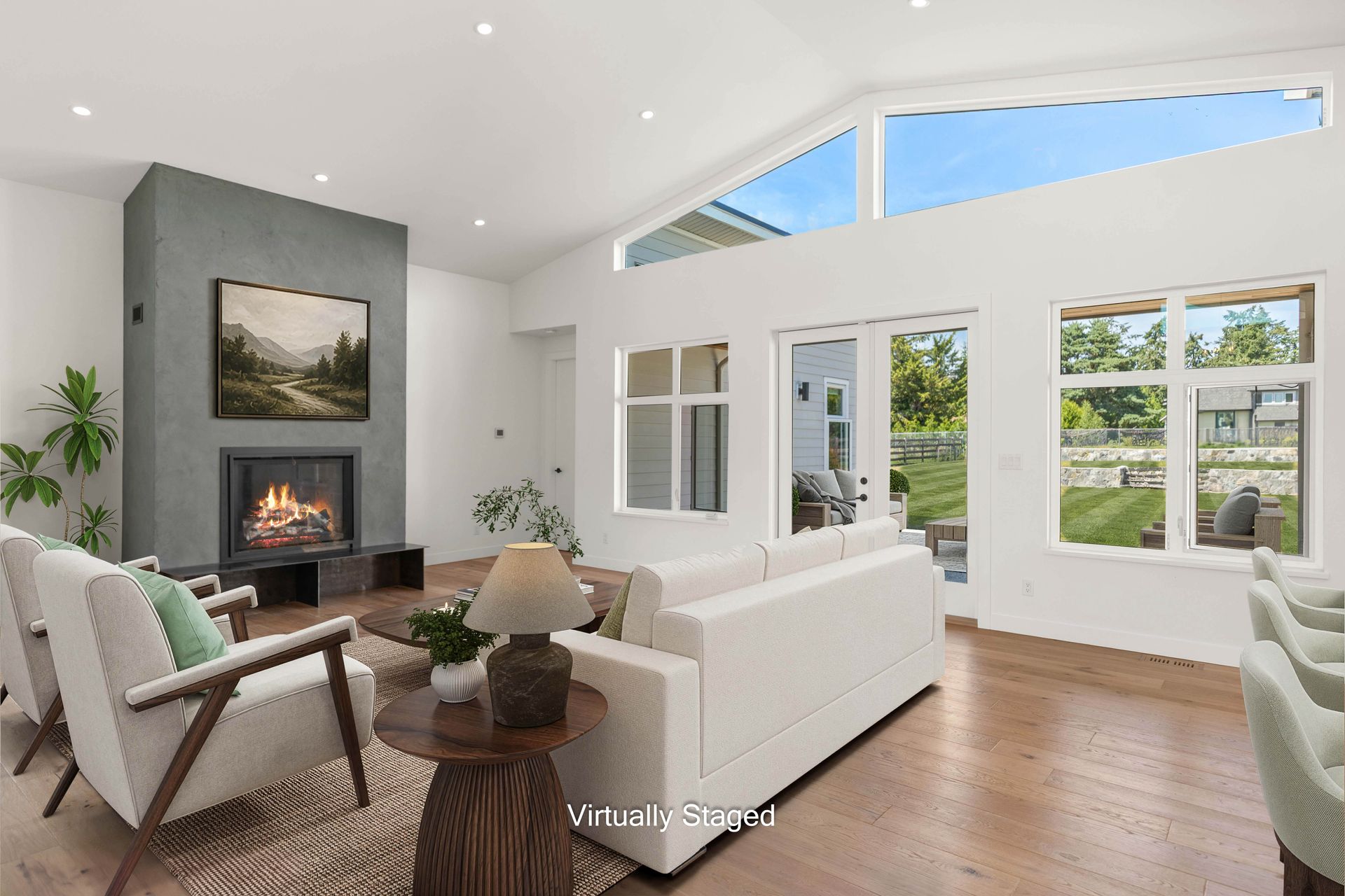 Massive windows at 846 Birch Road, Deep Cove, North Saanich