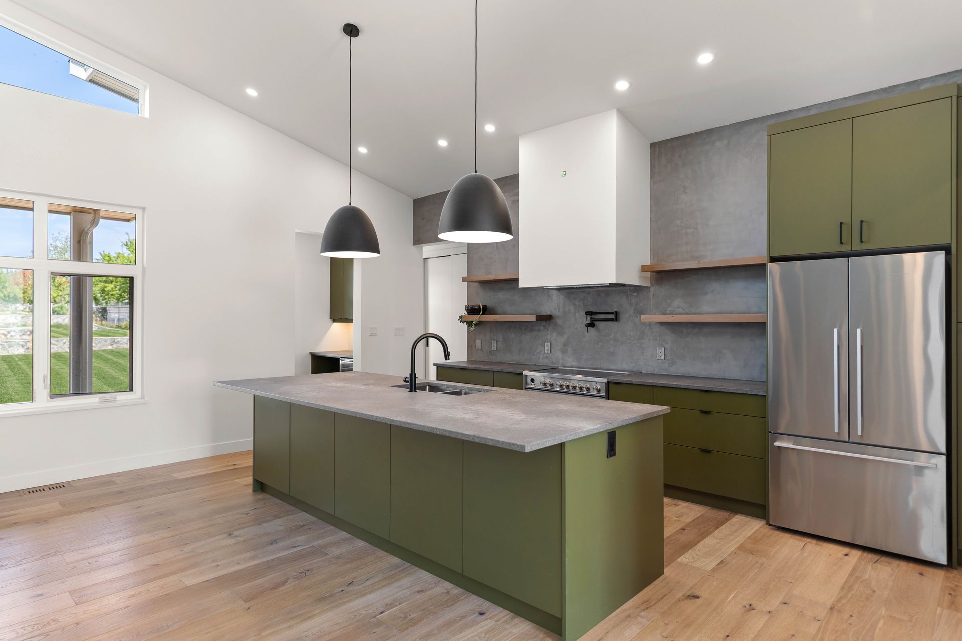 Robust caesarstone countertops at 846 Birch Road, Deep Cove, North Saanich