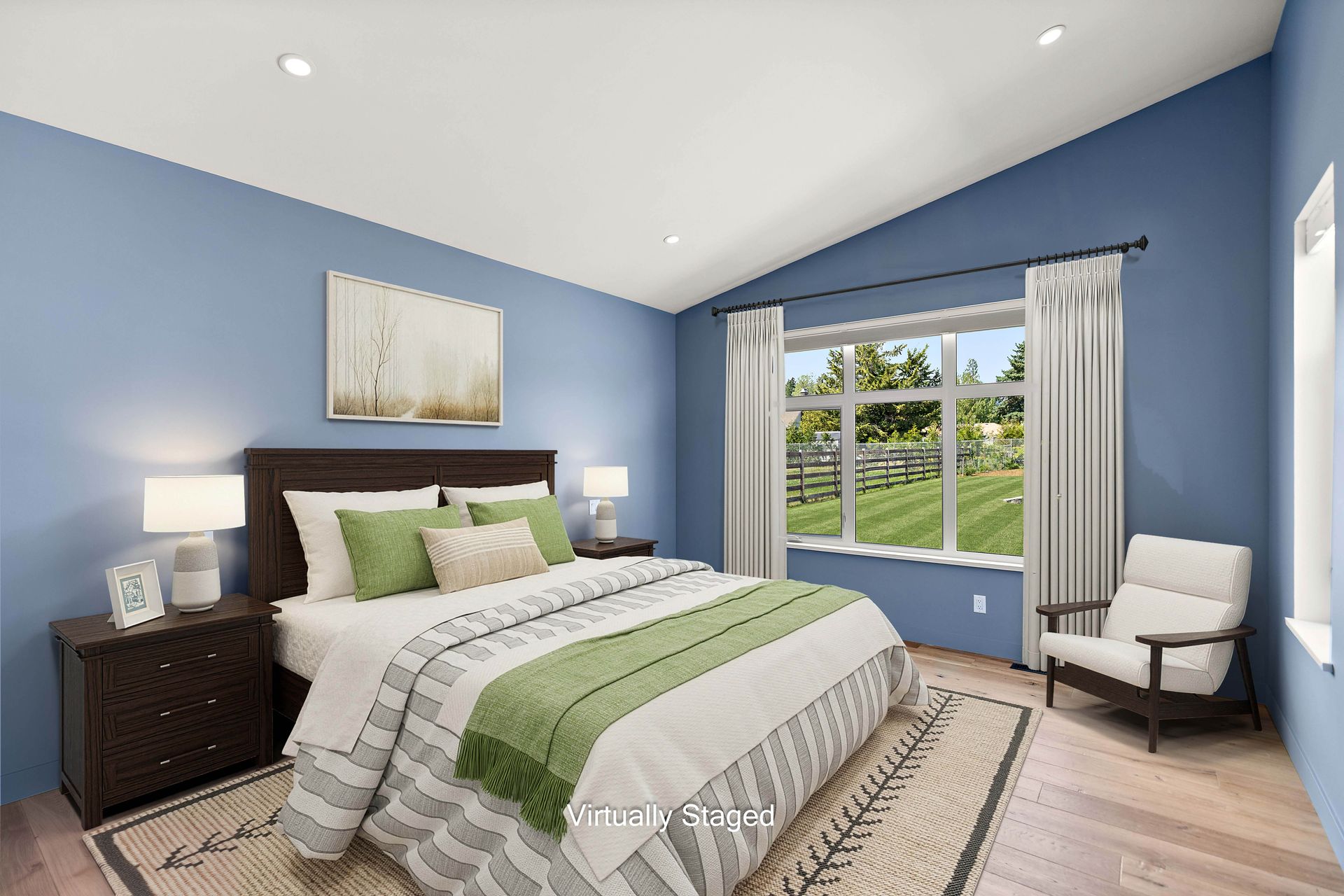 Primary bedroom at 846 Birch Road, Deep Cove, North Saanich