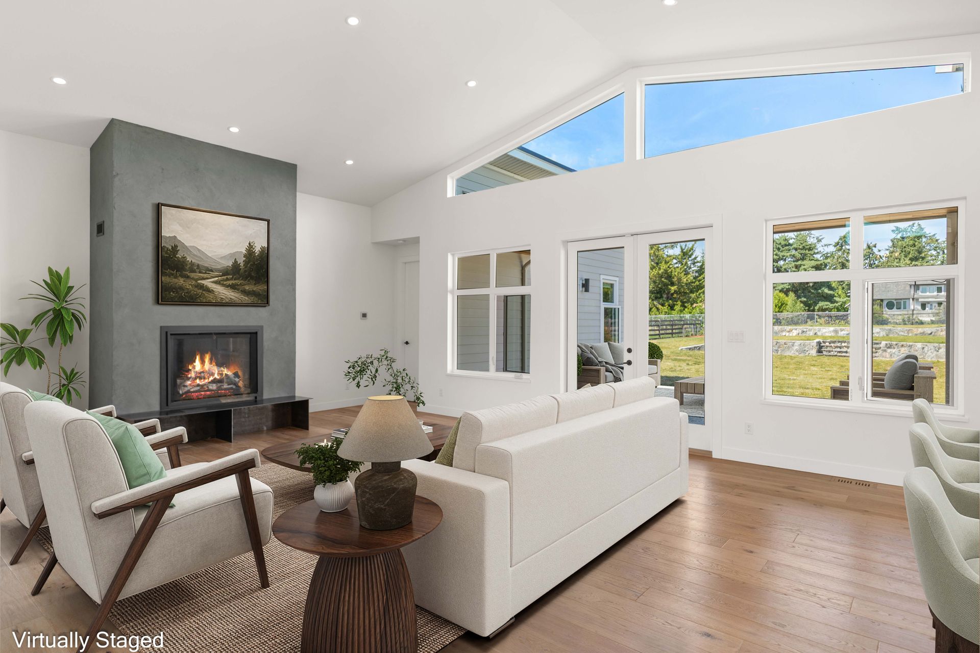 Massive windows at 846 Birch Road, Deep Cove, North Saanich