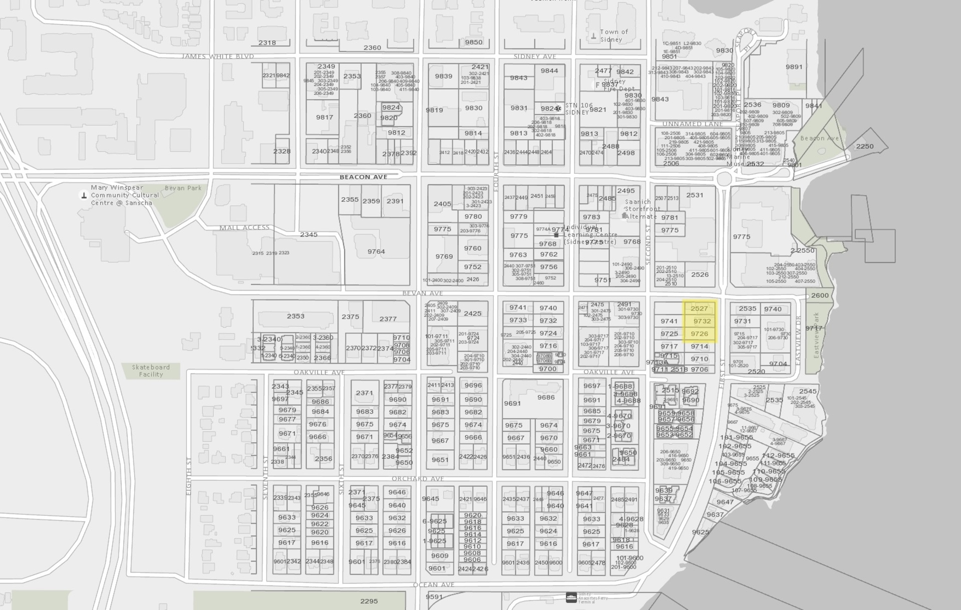 at 9732 First Street, Sidney, Vancouver Island  at 9732 First Street, Sidney, Vancouver Island