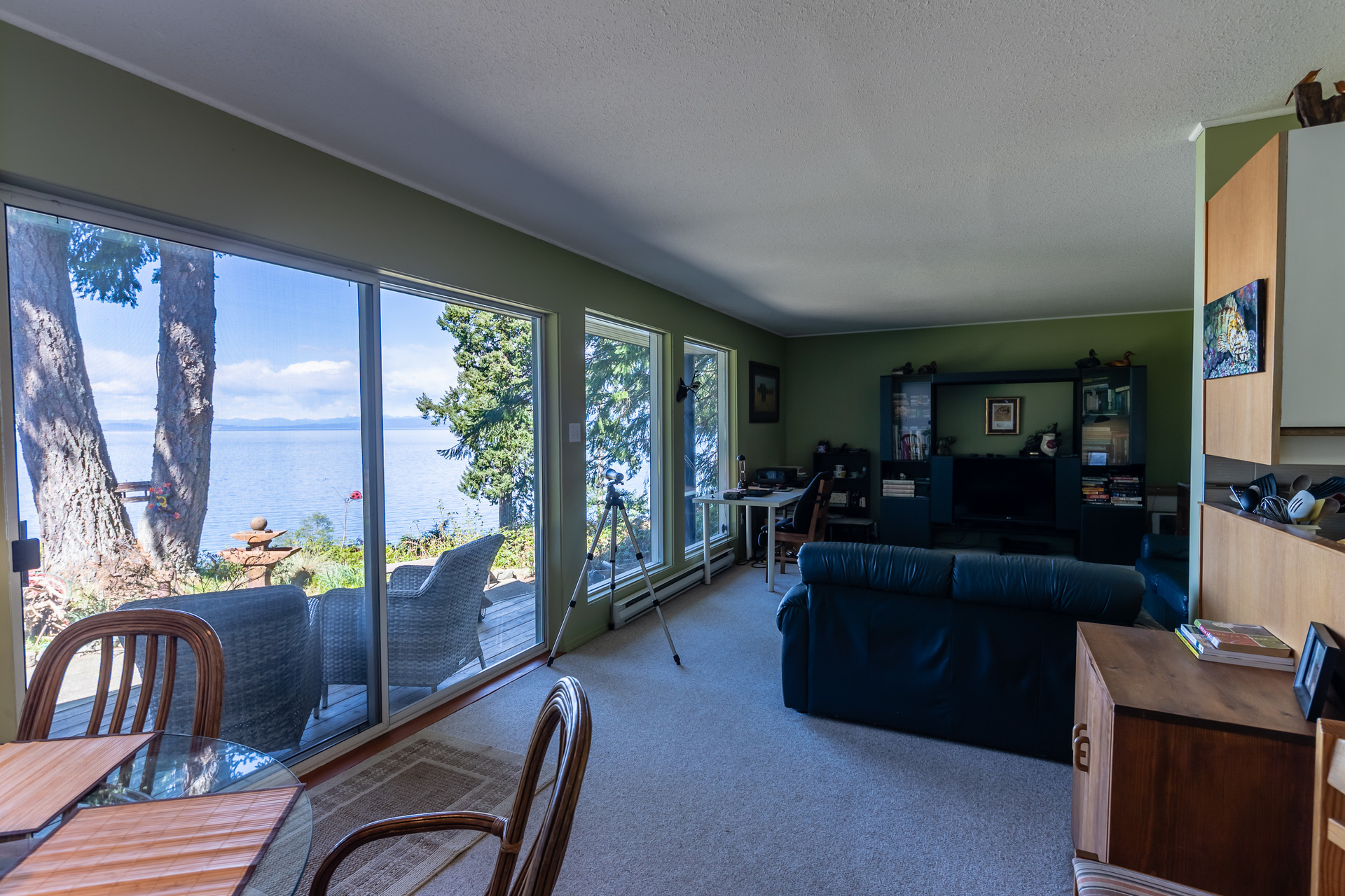 Lower Guest Suite Living/Dining Area at 5101 Island Highway West, Qualicum North, Oceanside Lower Guest Suite Living/Dining Area at 5101 Island Highway West, Qualicum North, Oceanside