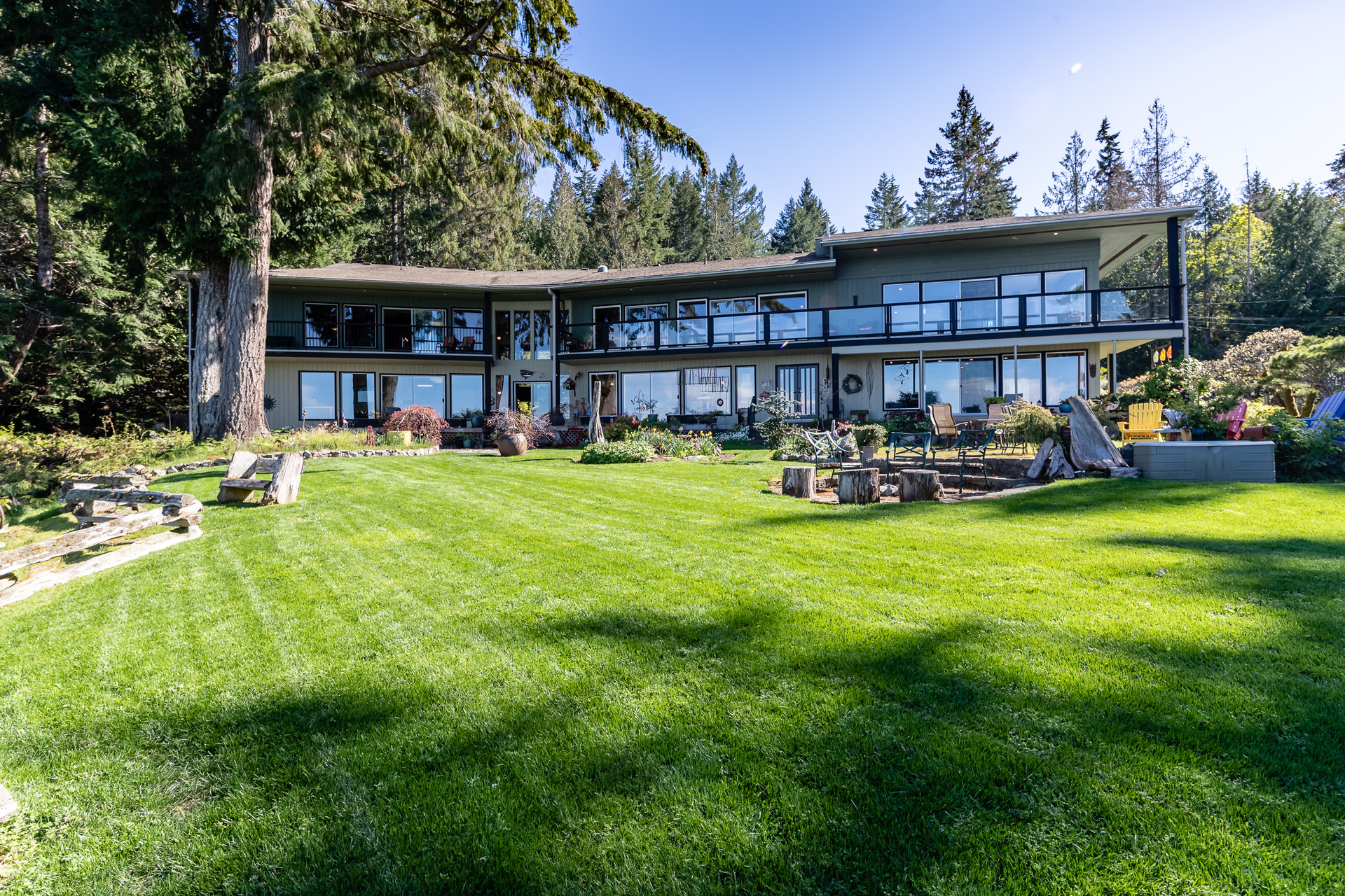 Rear Grounds at 5101 Island Highway West, Qualicum North, Oceanside Rear Grounds at 5101 Island Highway West, Qualicum North, Oceanside