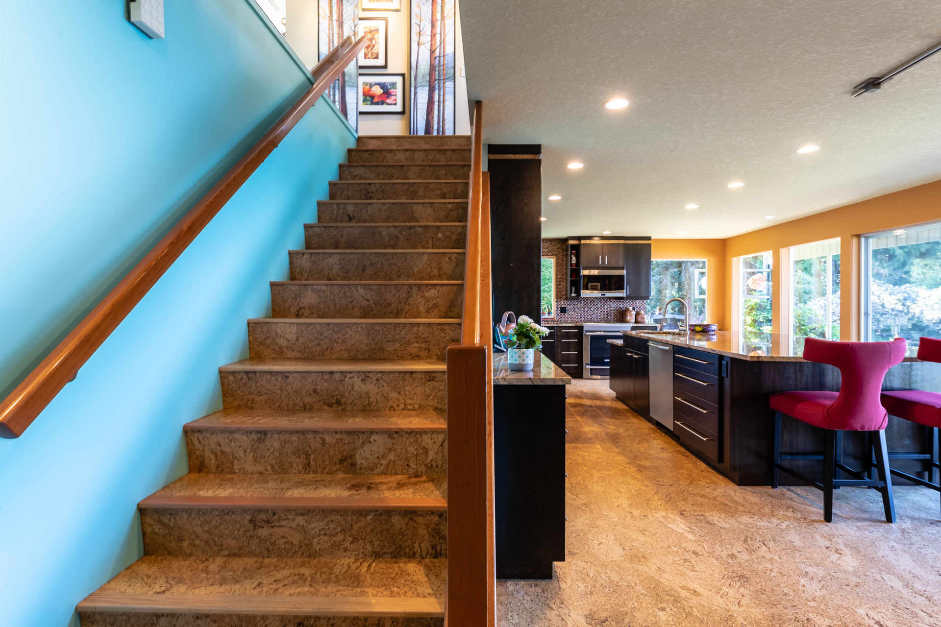 Stairway To First Master Suite at 5101 Island Highway West, Qualicum North, Oceanside Stairway To First Master Suite at 5101 Island Highway West, Qualicum North, Oceanside