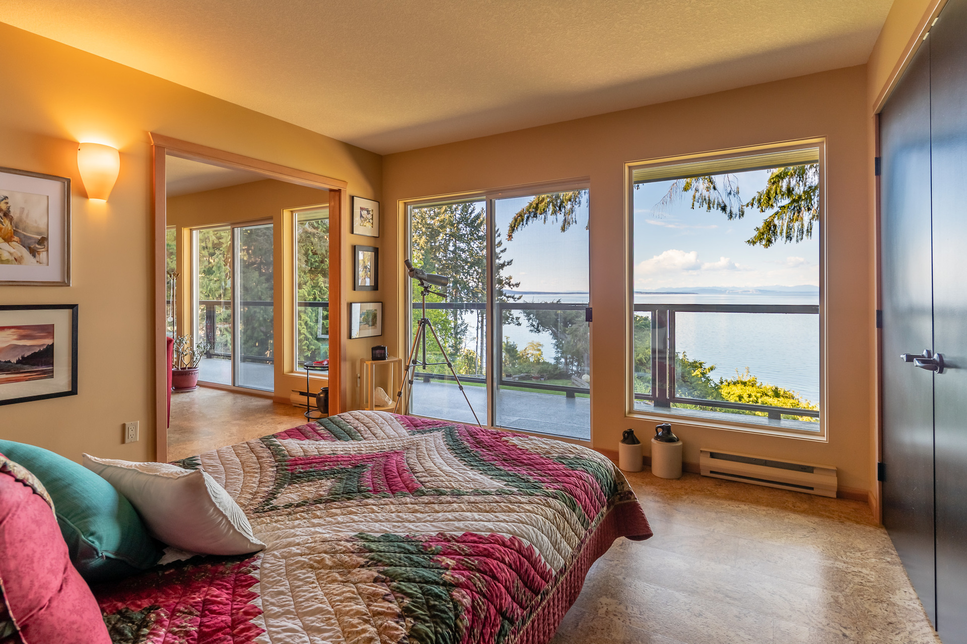 Second Master Suite Bedroom at 5101 Island Highway West, Qualicum North, Oceanside Second Master Suite Bedroom at 5101 Island Highway West, Qualicum North, Oceanside