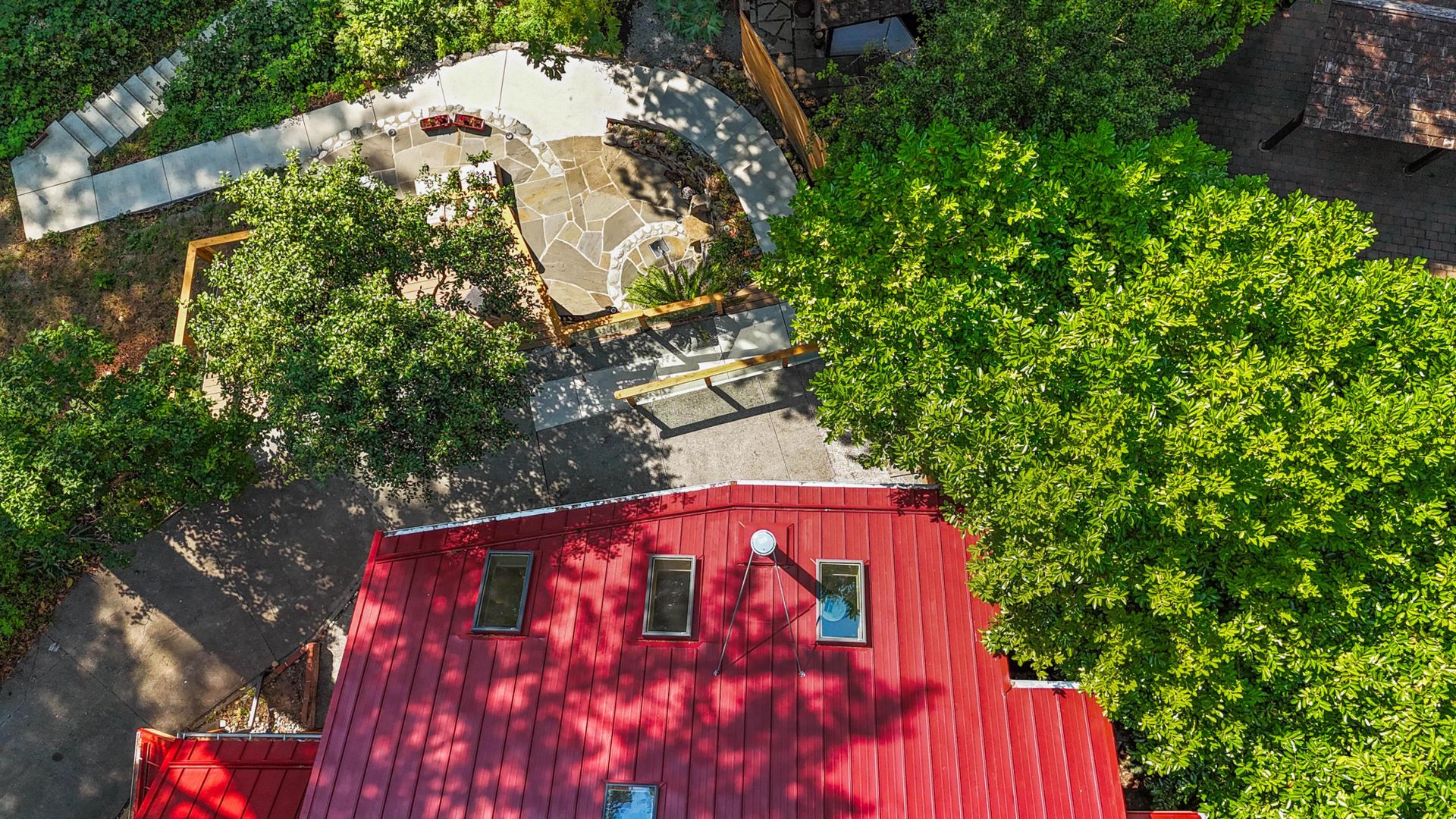 Extensive hardscaping with easy access to the water. at 1709 Falcon Heights Road, Goldstream, Langford