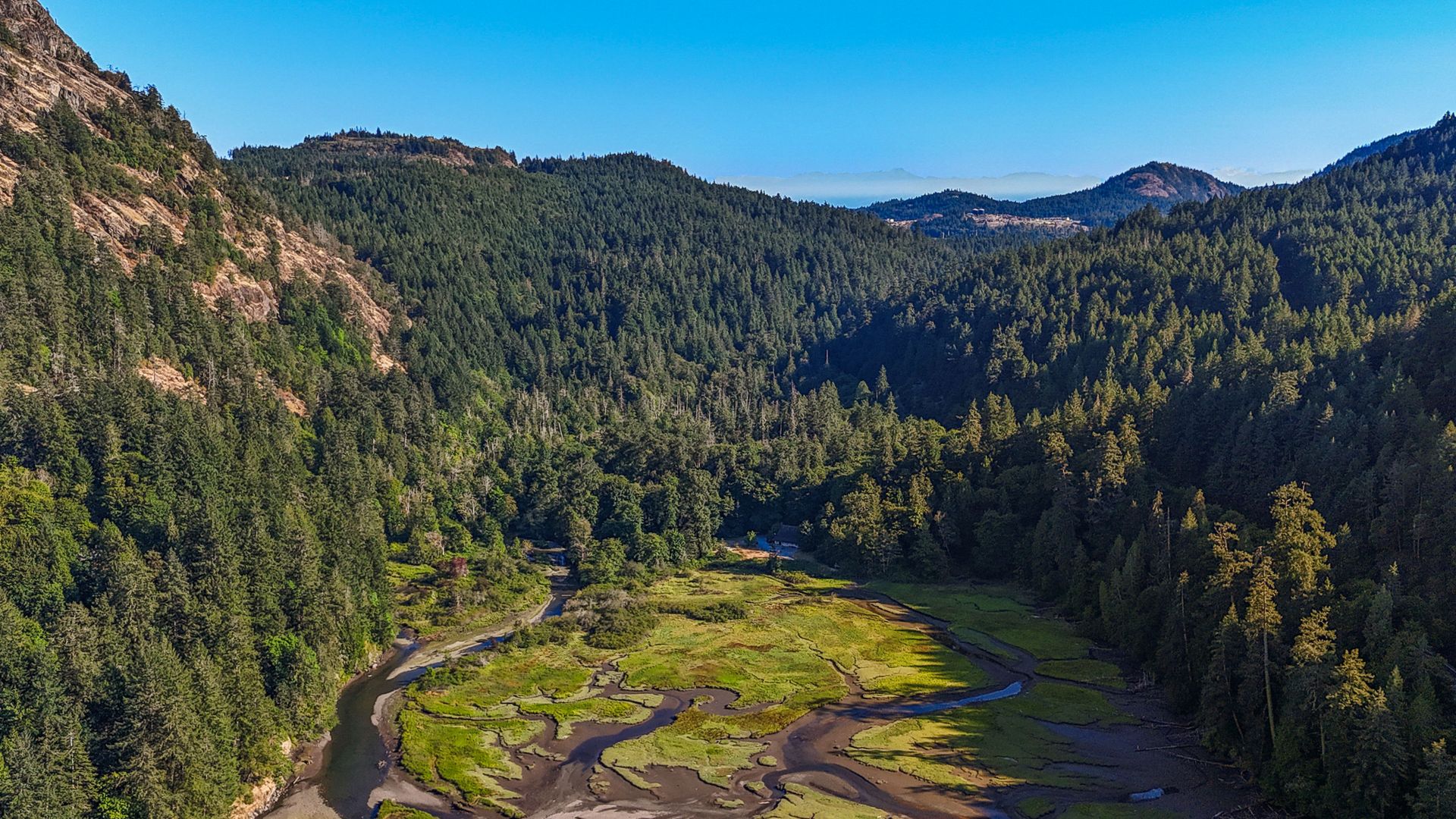 The estuary in the afternoon at 1709 Falcon Heights Road, Goldstream, Langford