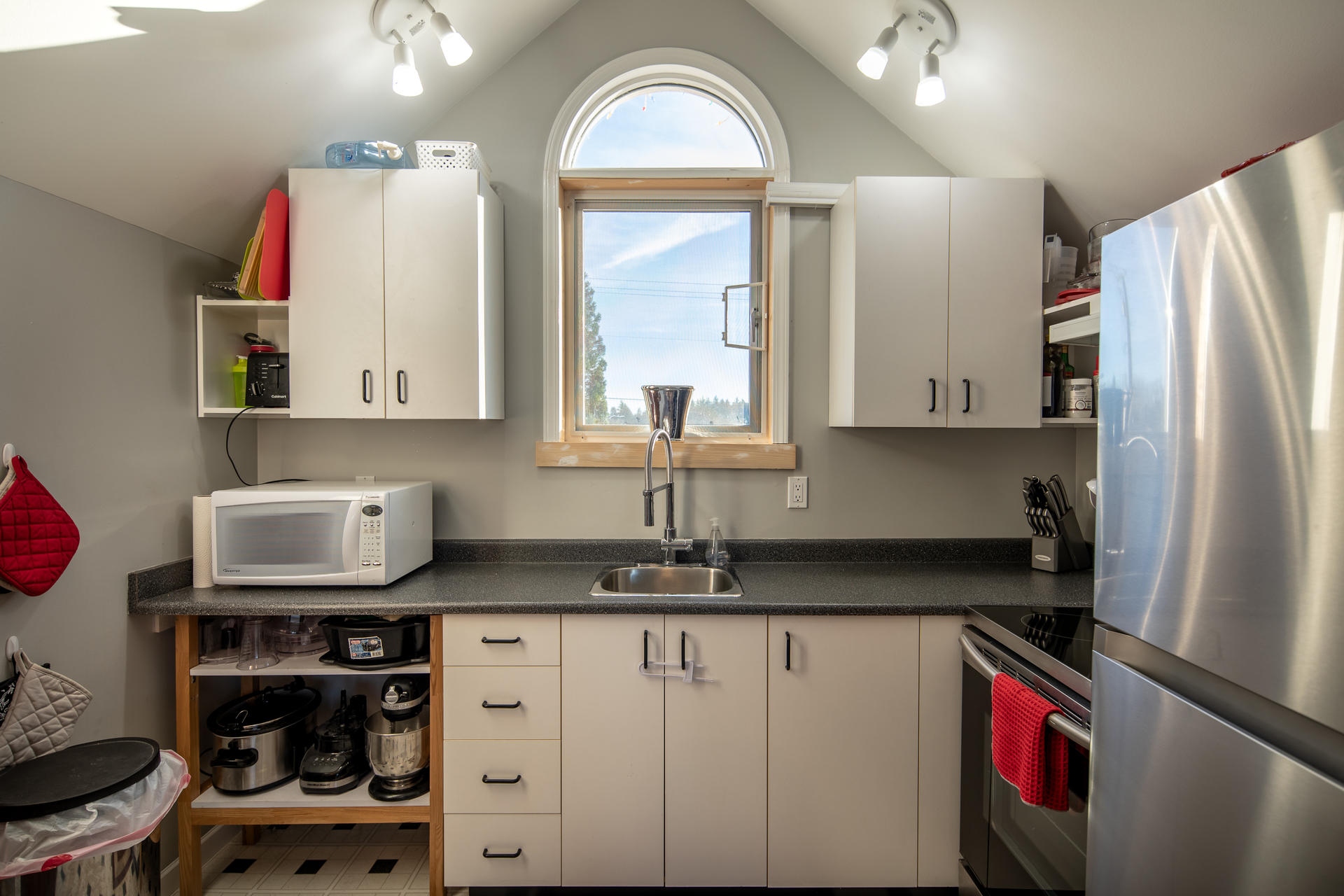 Guest House Kitchen at 1950 Highfield Road, Central Saanich, Victoria Bc