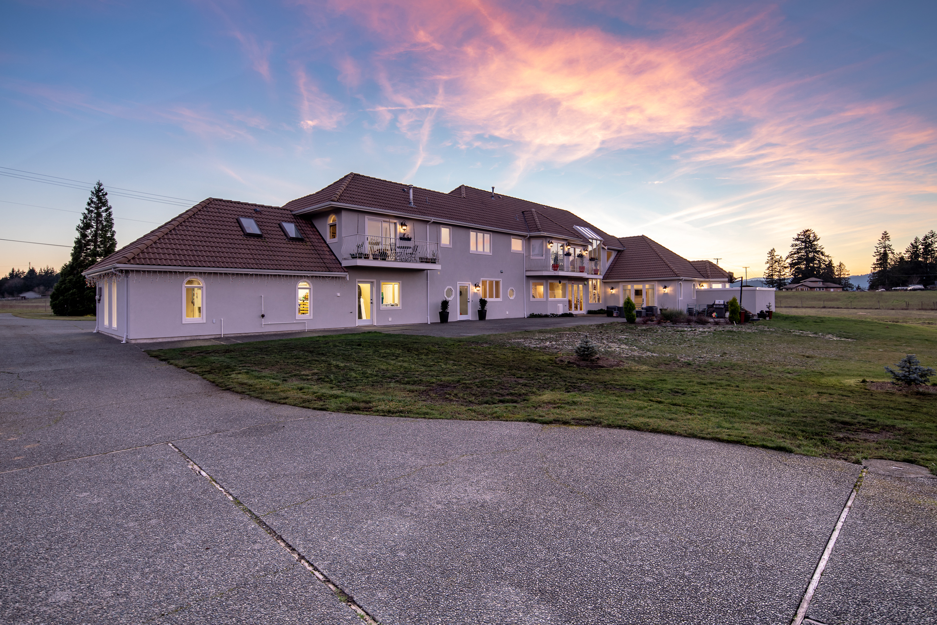 Massive Driveway at 1950 Highfield Road, Central Saanich, Victoria Bc