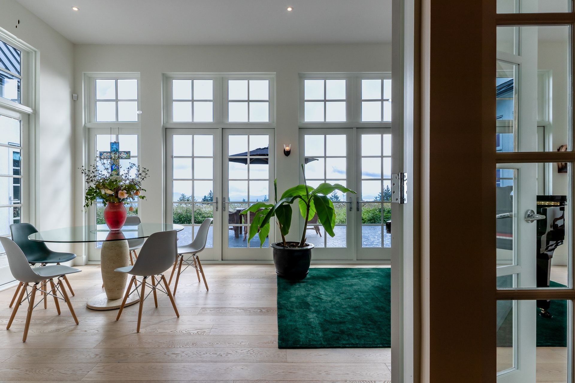 The solarium at 377 Seymour Heights, Salt Spring, Gulf Islands